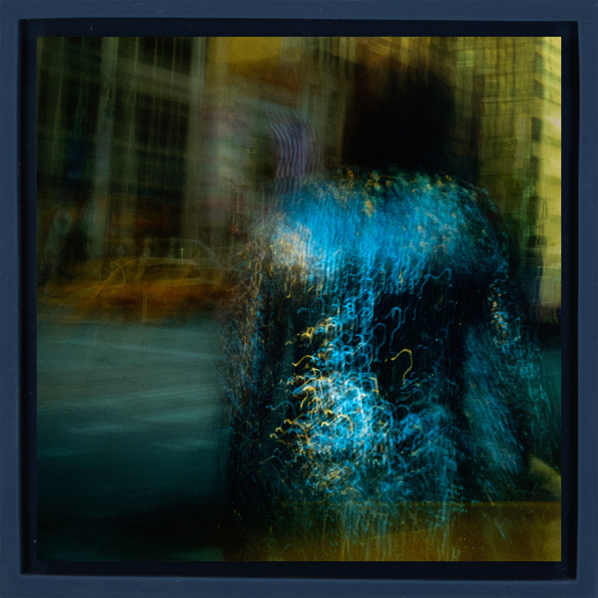 Silver Dress- Dark Blue Wrapp