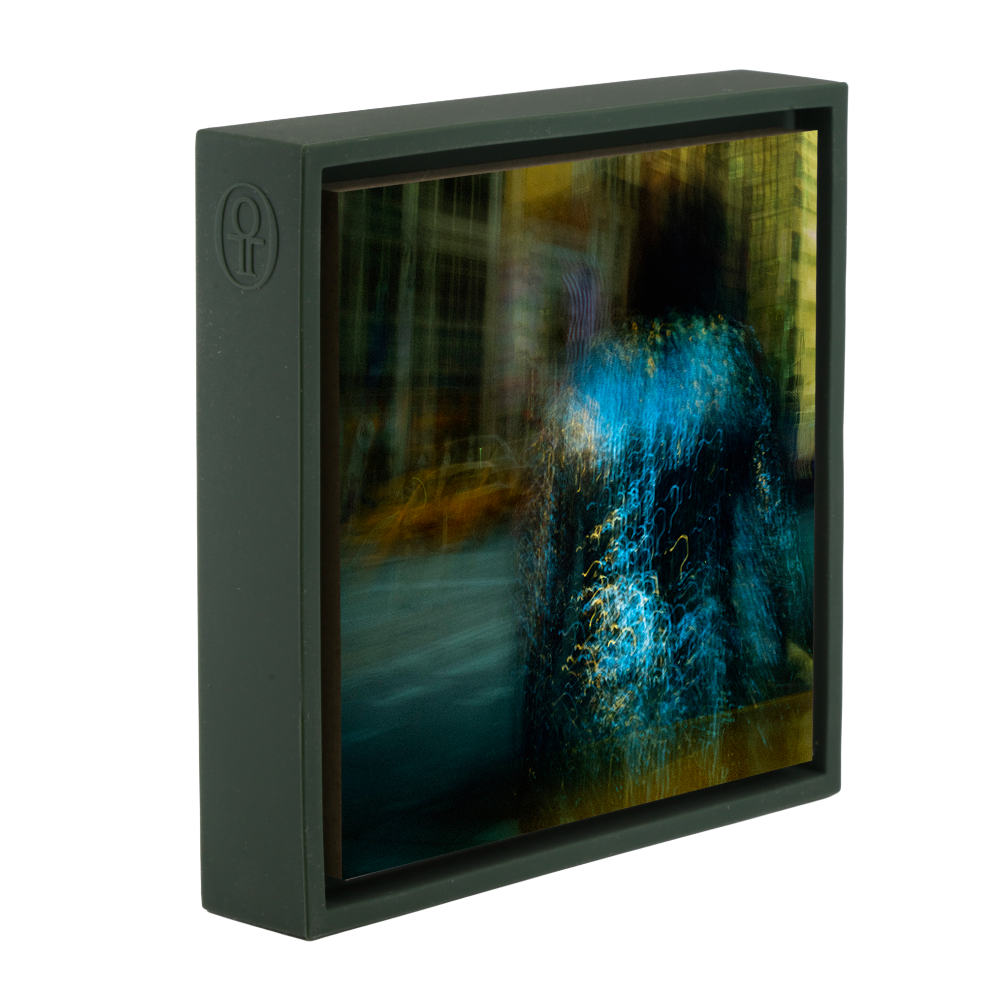 Robe argentée - Enveloppe vert foncé