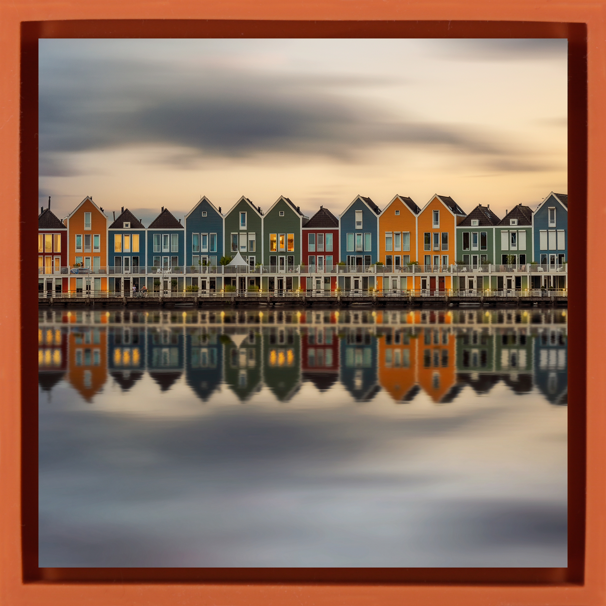 Houten- Orange Wrapp