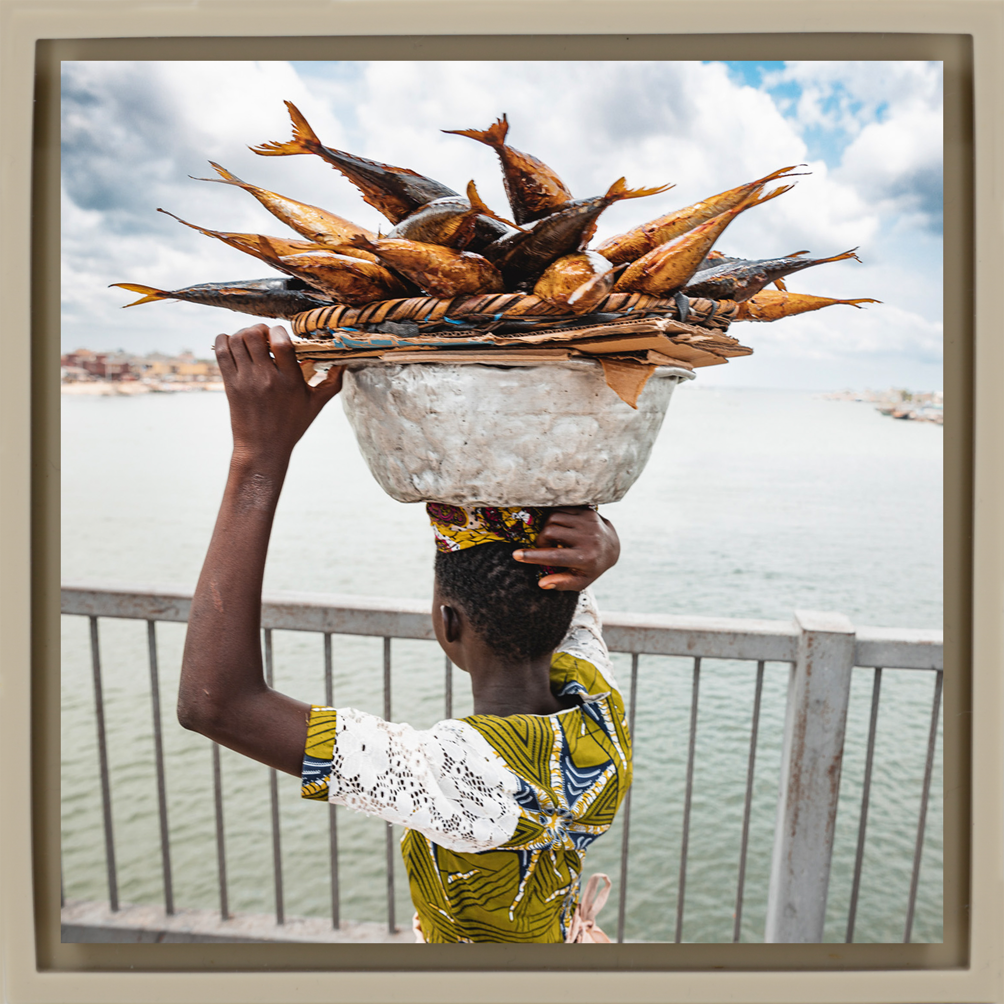 Seau de poisson - Emballage sable