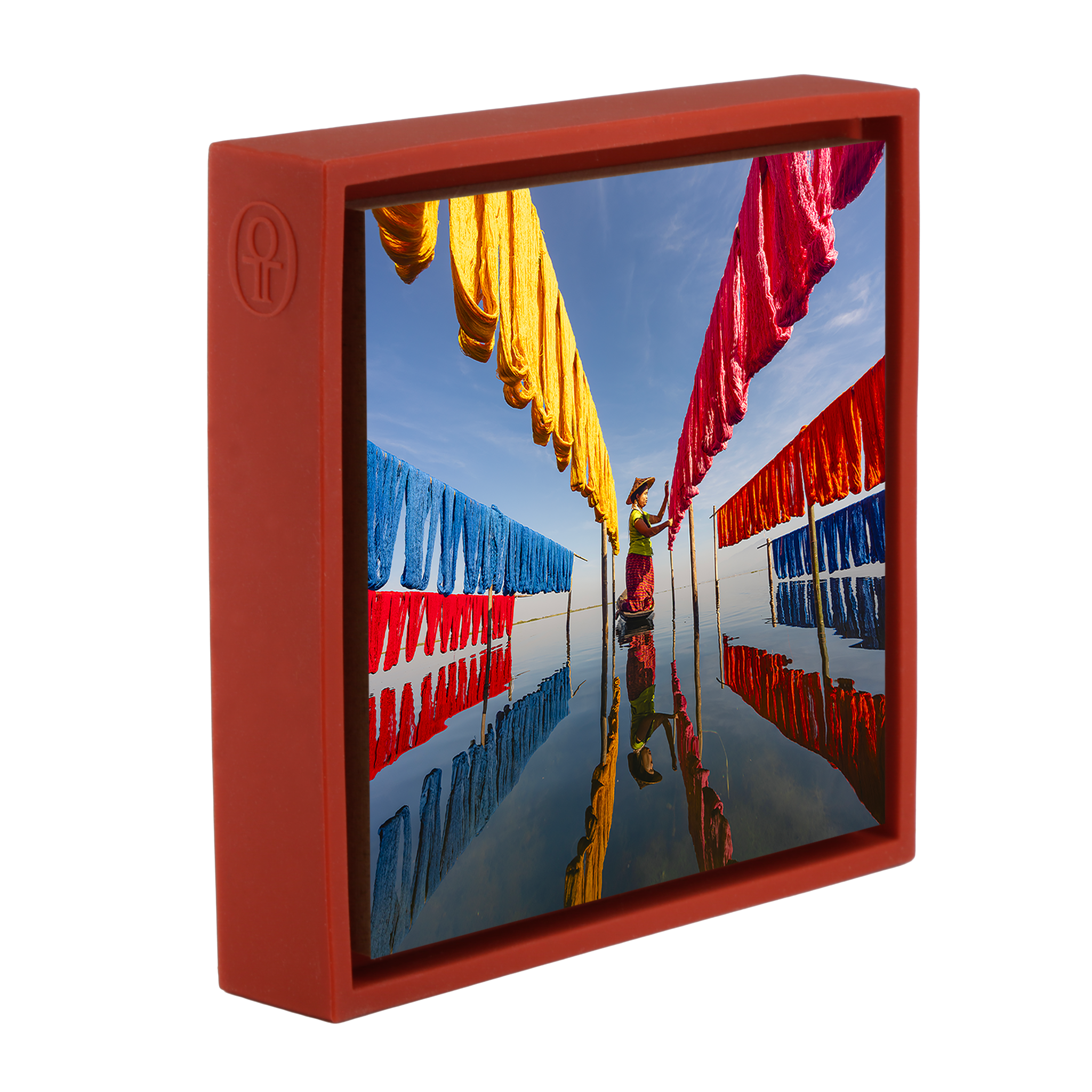 Drying Silk Inle Lake- Red Wrapp
