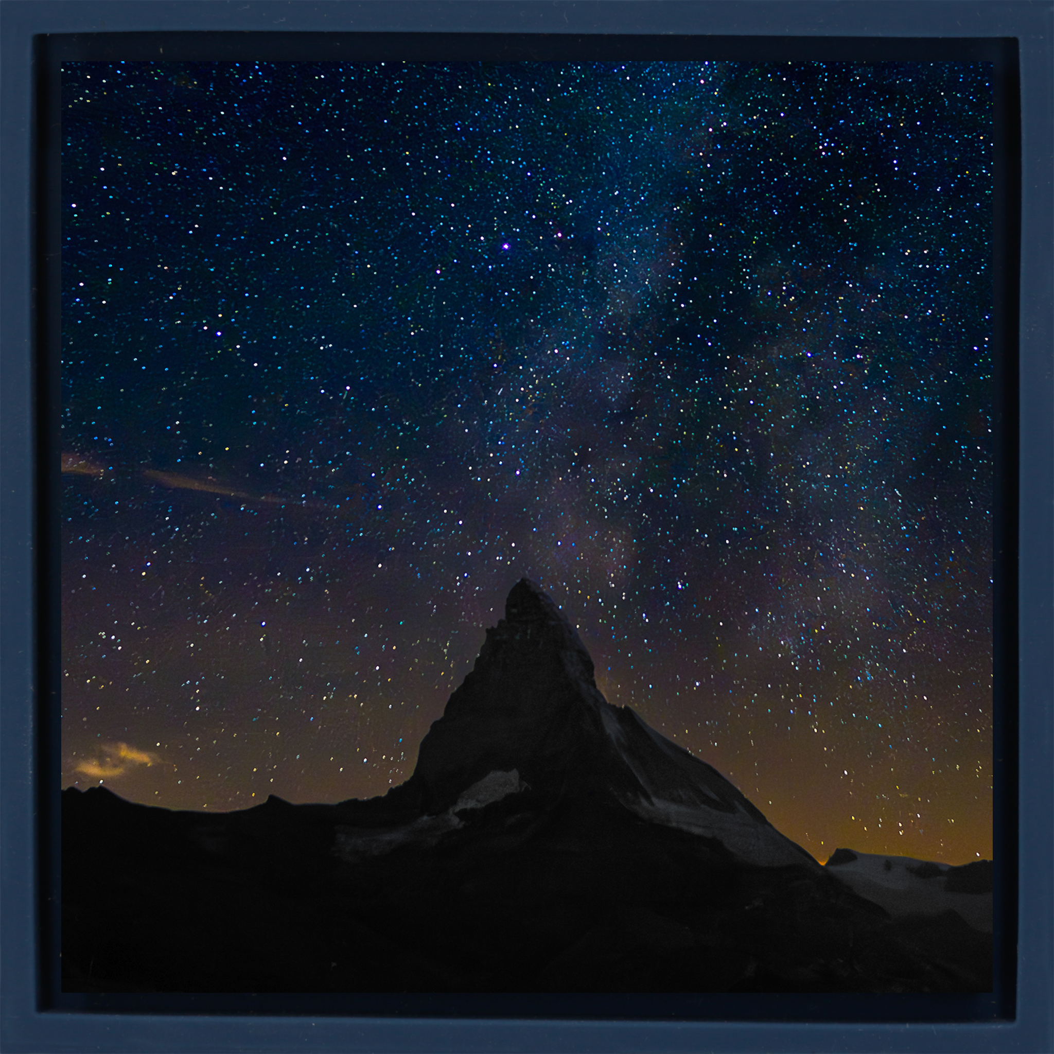 Milky Way over the Matterhorn - Donkerblauwe Wrapp