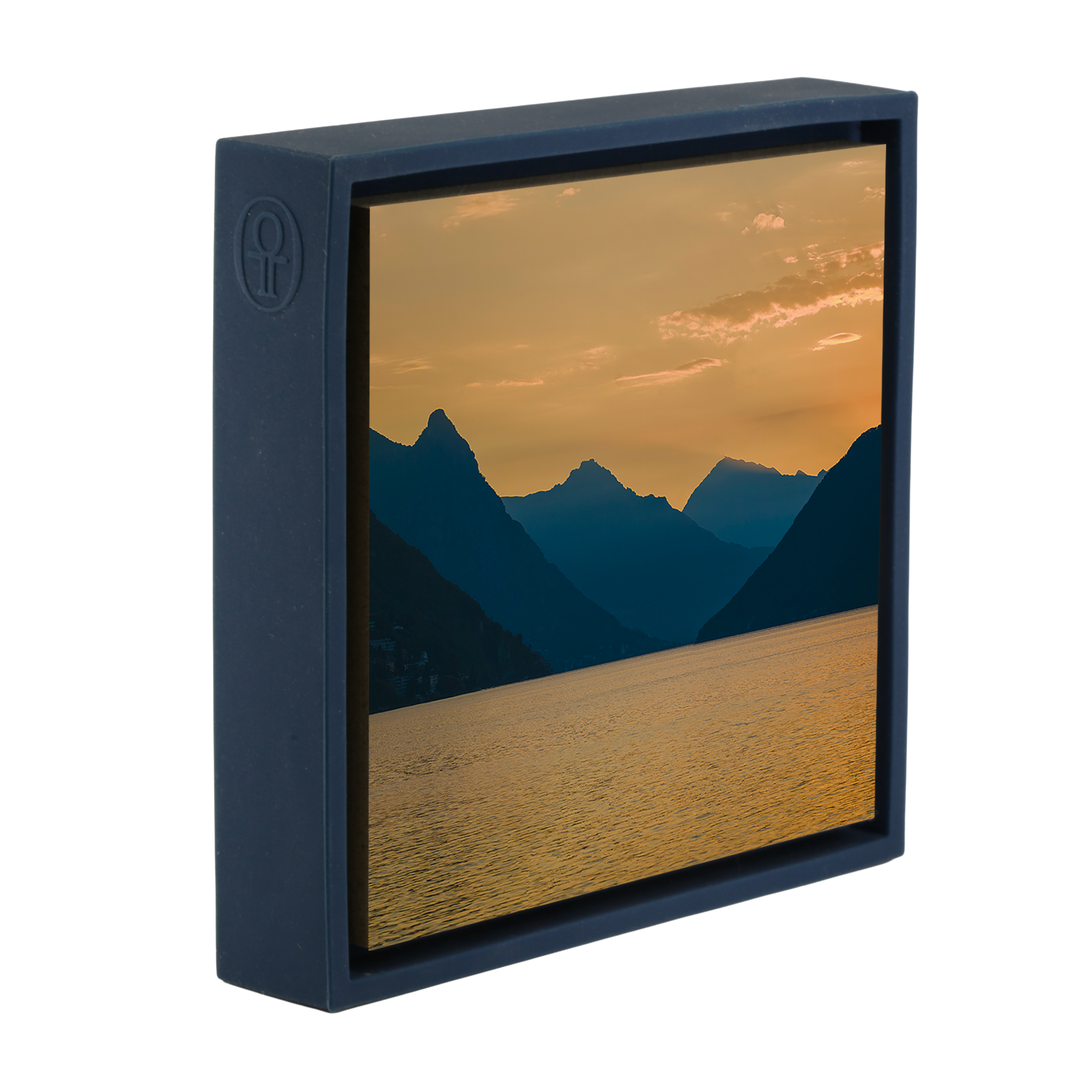 Sunrise on Lake Lugano - Donkerblauwe Wrapp