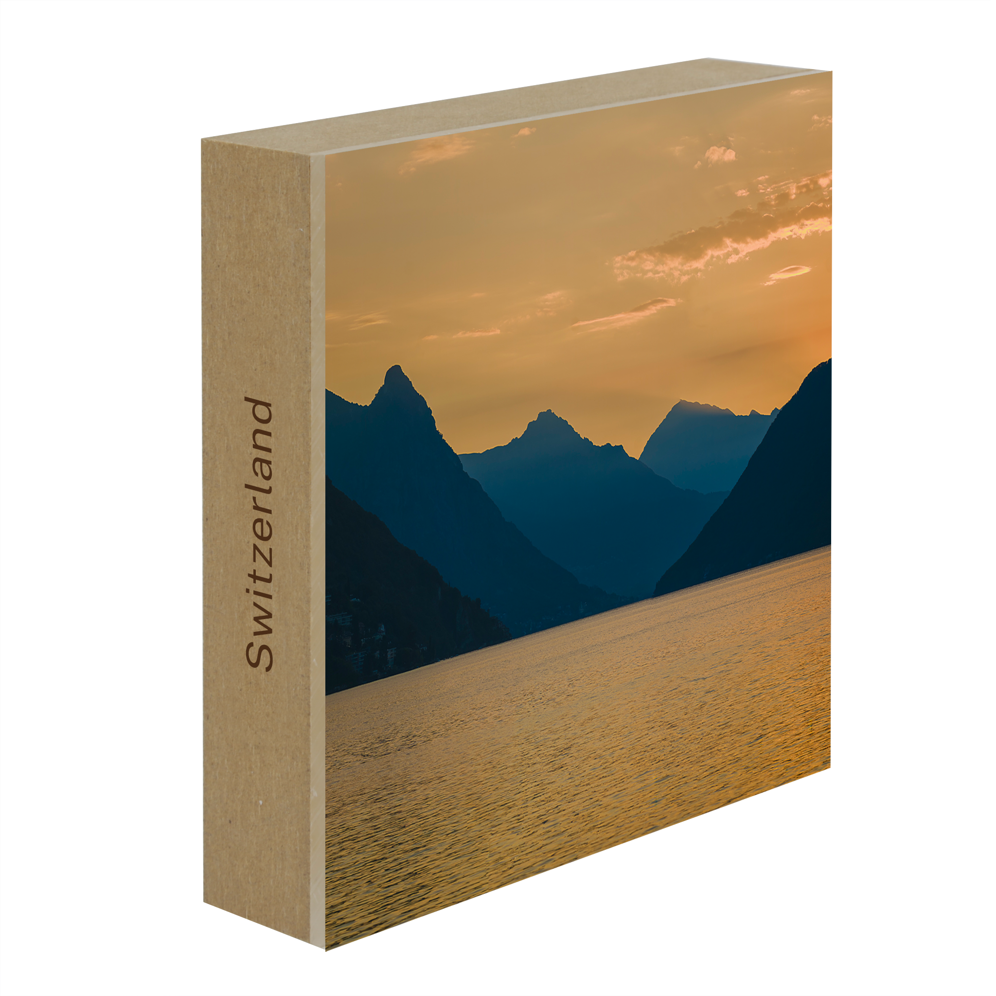 Sunrise on Lake Lugano- Collection: Switzerland