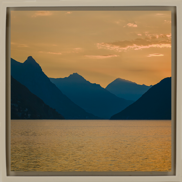 Sunrise on Lake Lugano - Sand Wrapp