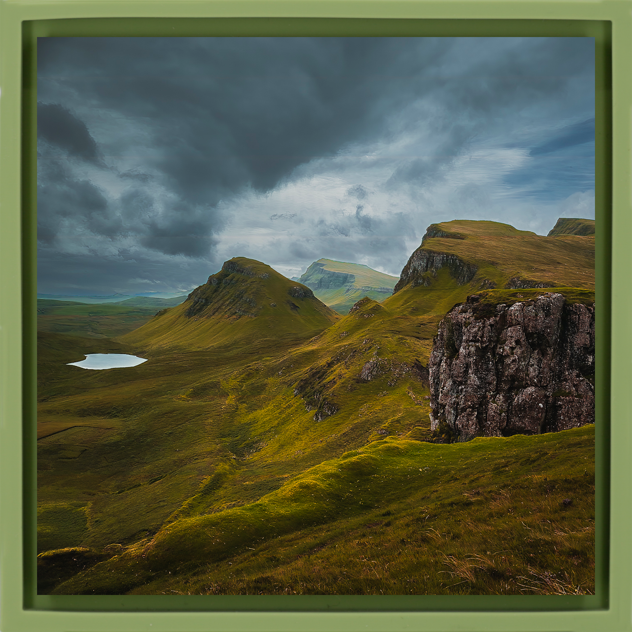 Clearing Storm over QuiraIsle of Skye - Lichtgroene Wrapp
