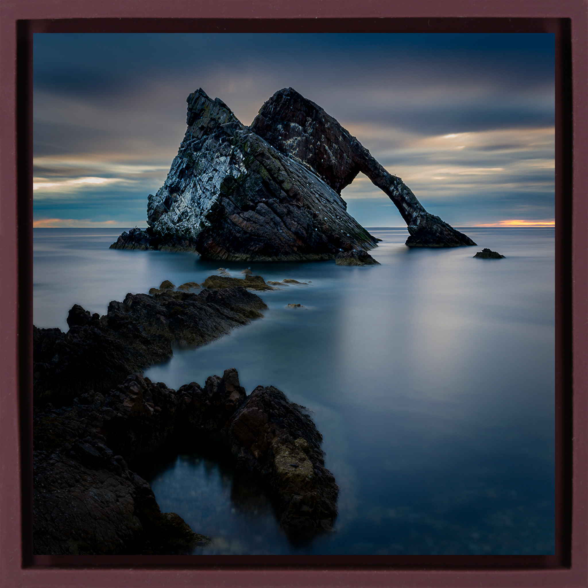 Bow Fiddle Rock Port Knockie- Purple Wrapp