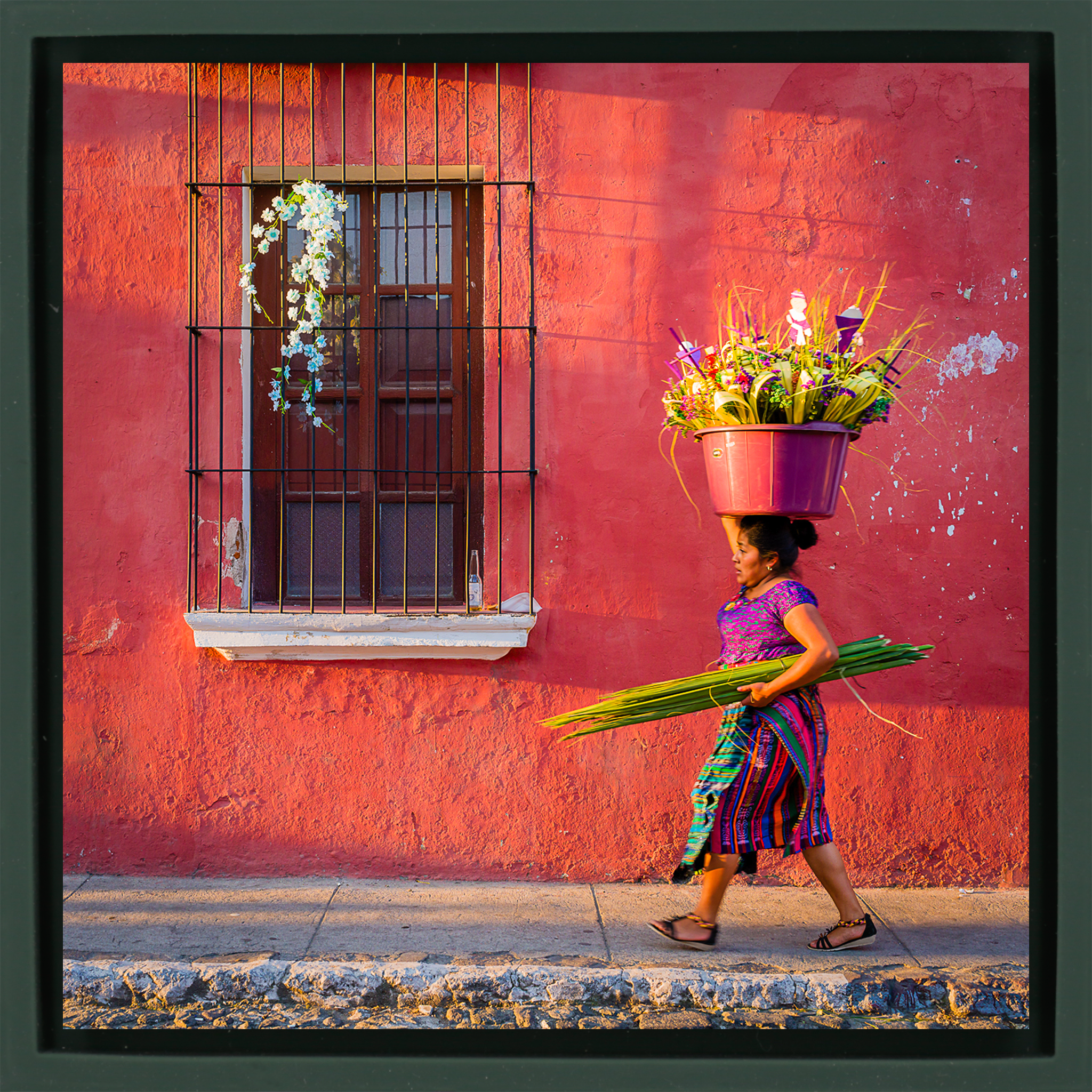 Running to Market - Donkergroene Wrapp