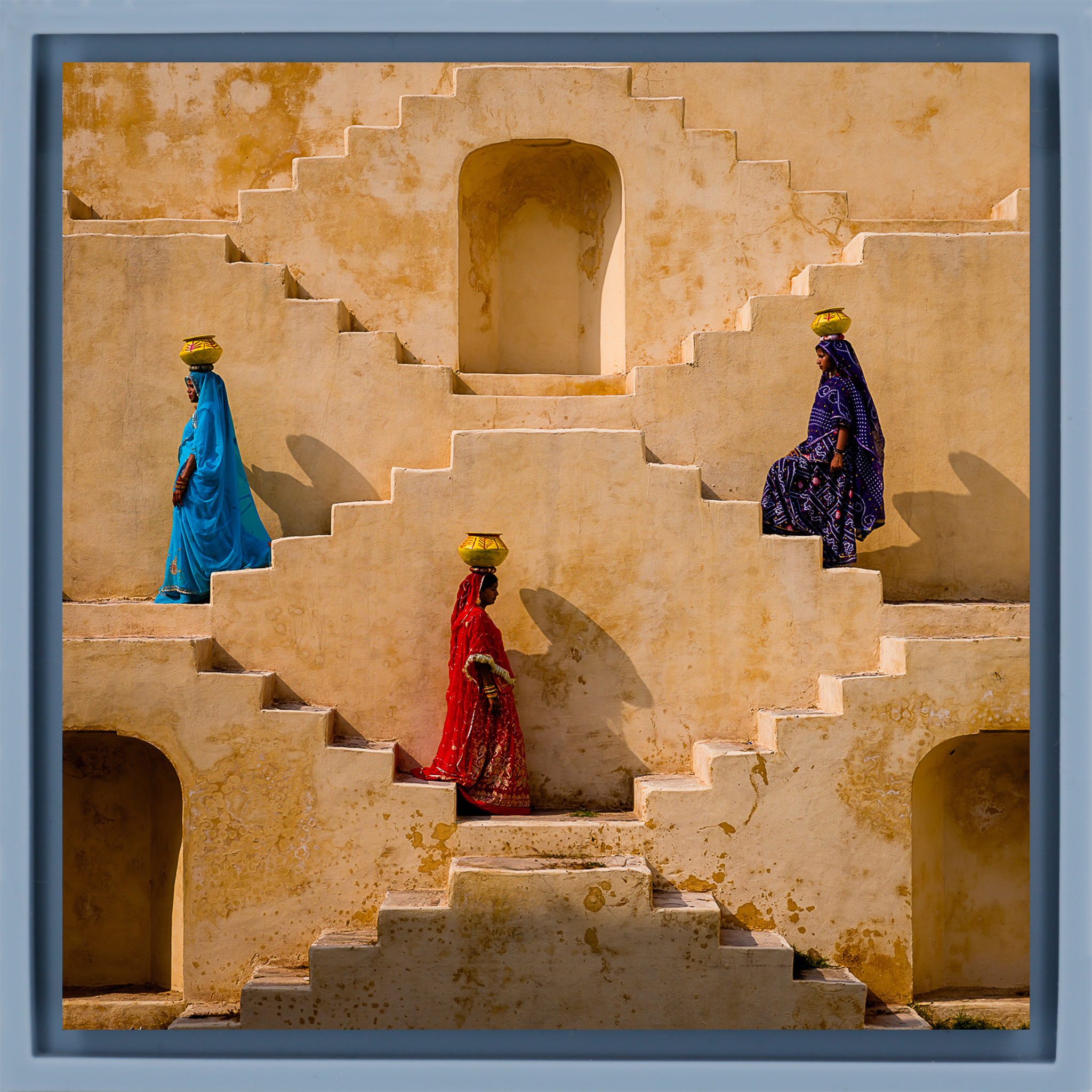 Stepwells - Lichtblauwe Wrapp