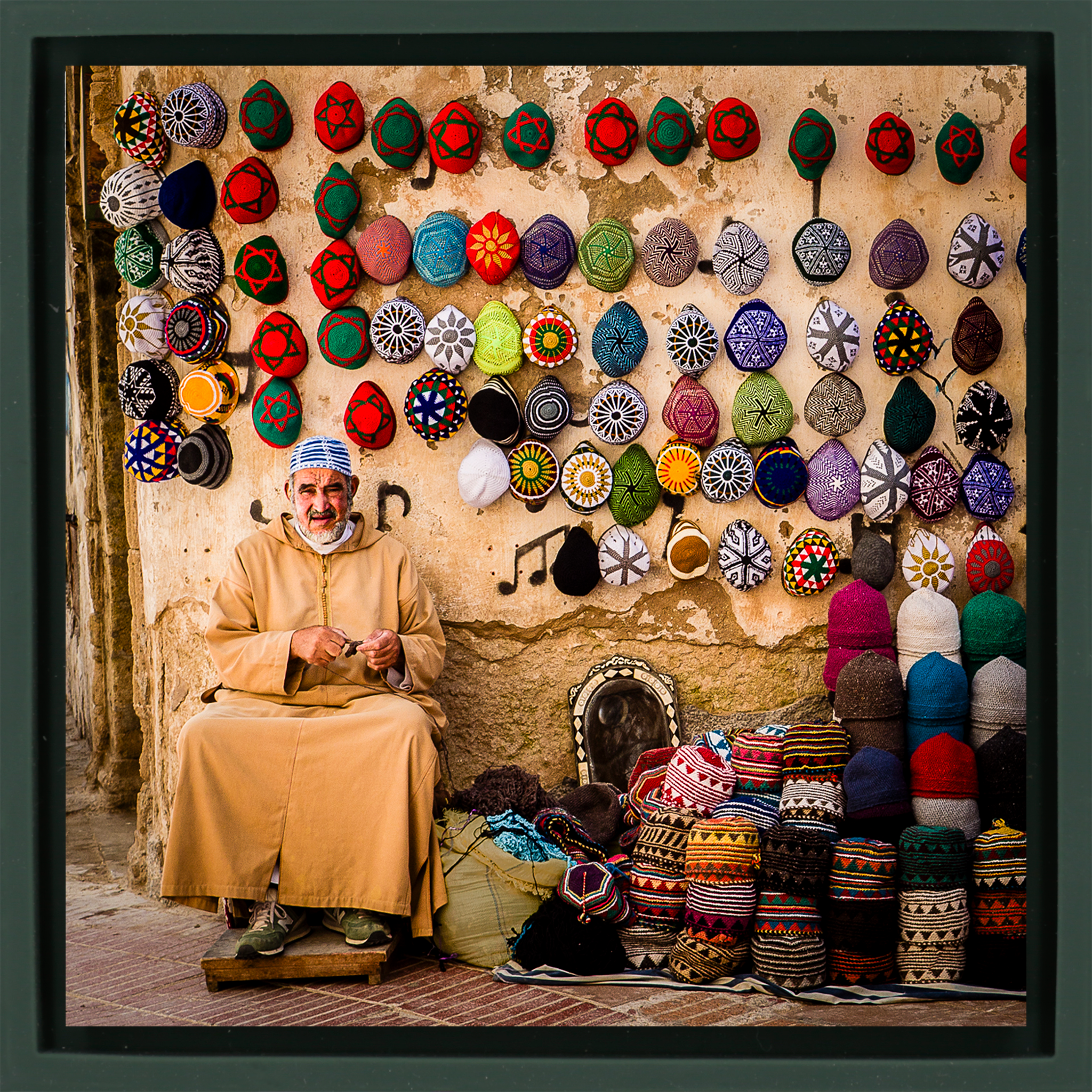 The Master of Essaouira- Dark Green Wrapp