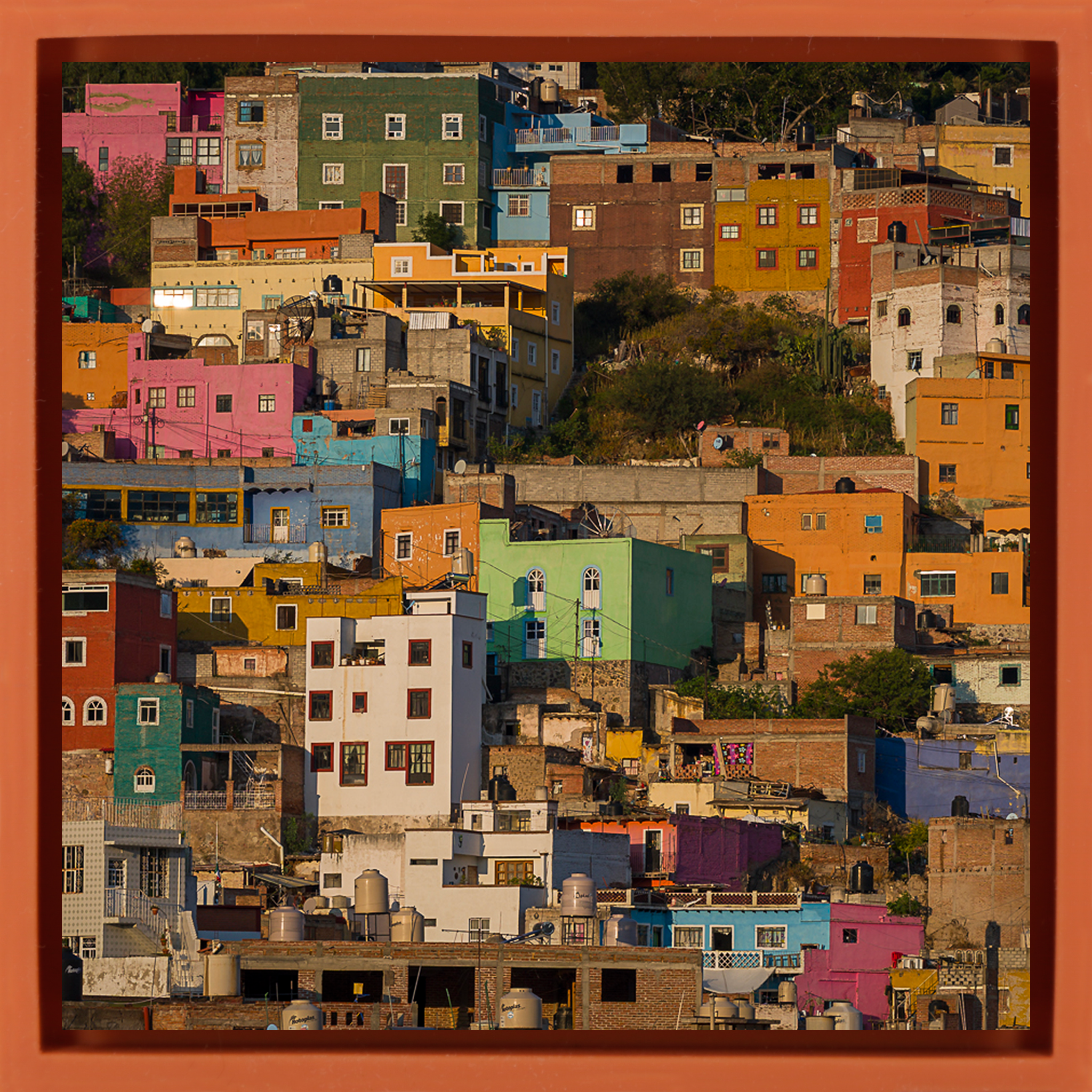 Guanajuato Geometry- Orange Wrapp