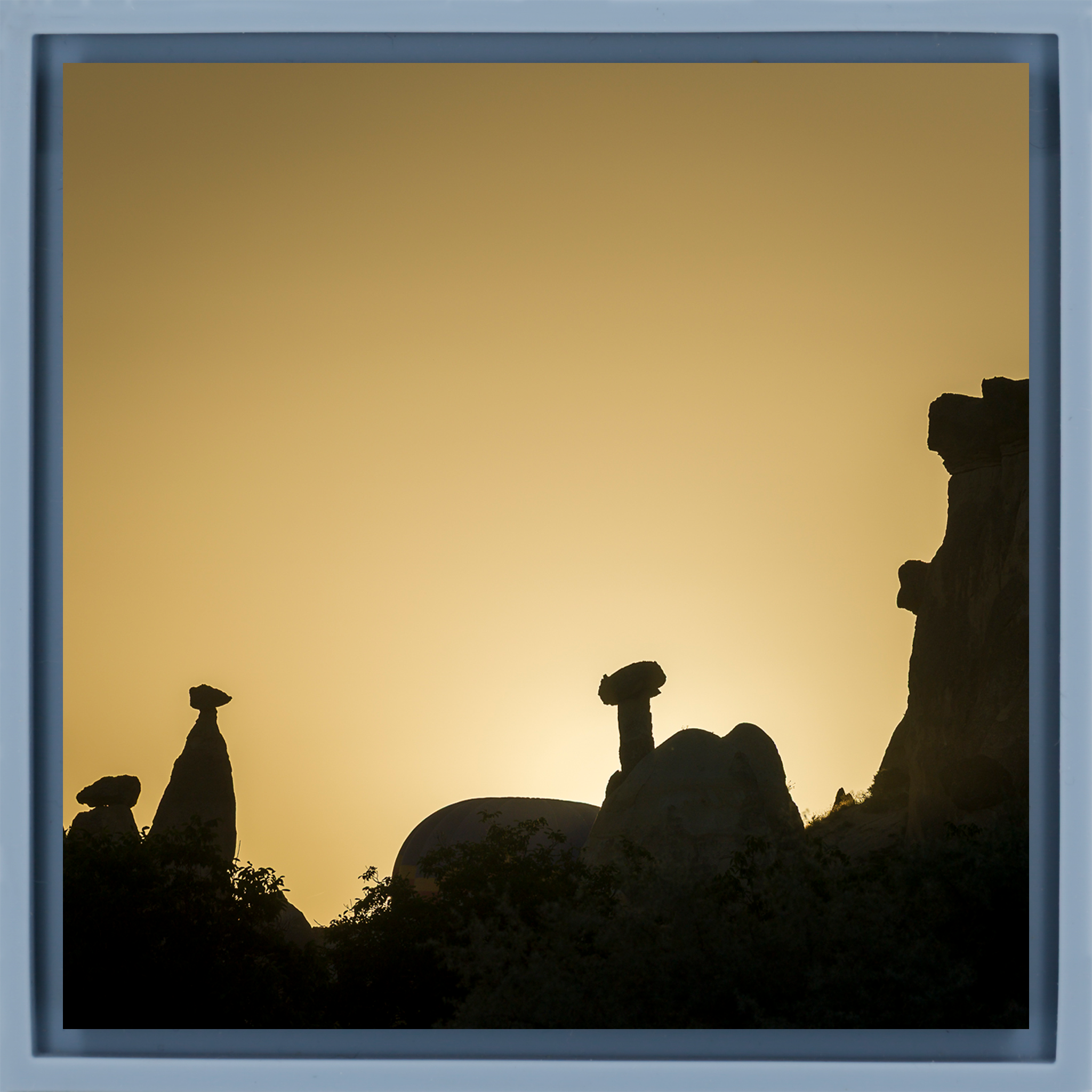 Cappadocian Silhouettes- Light Blue Wrapp