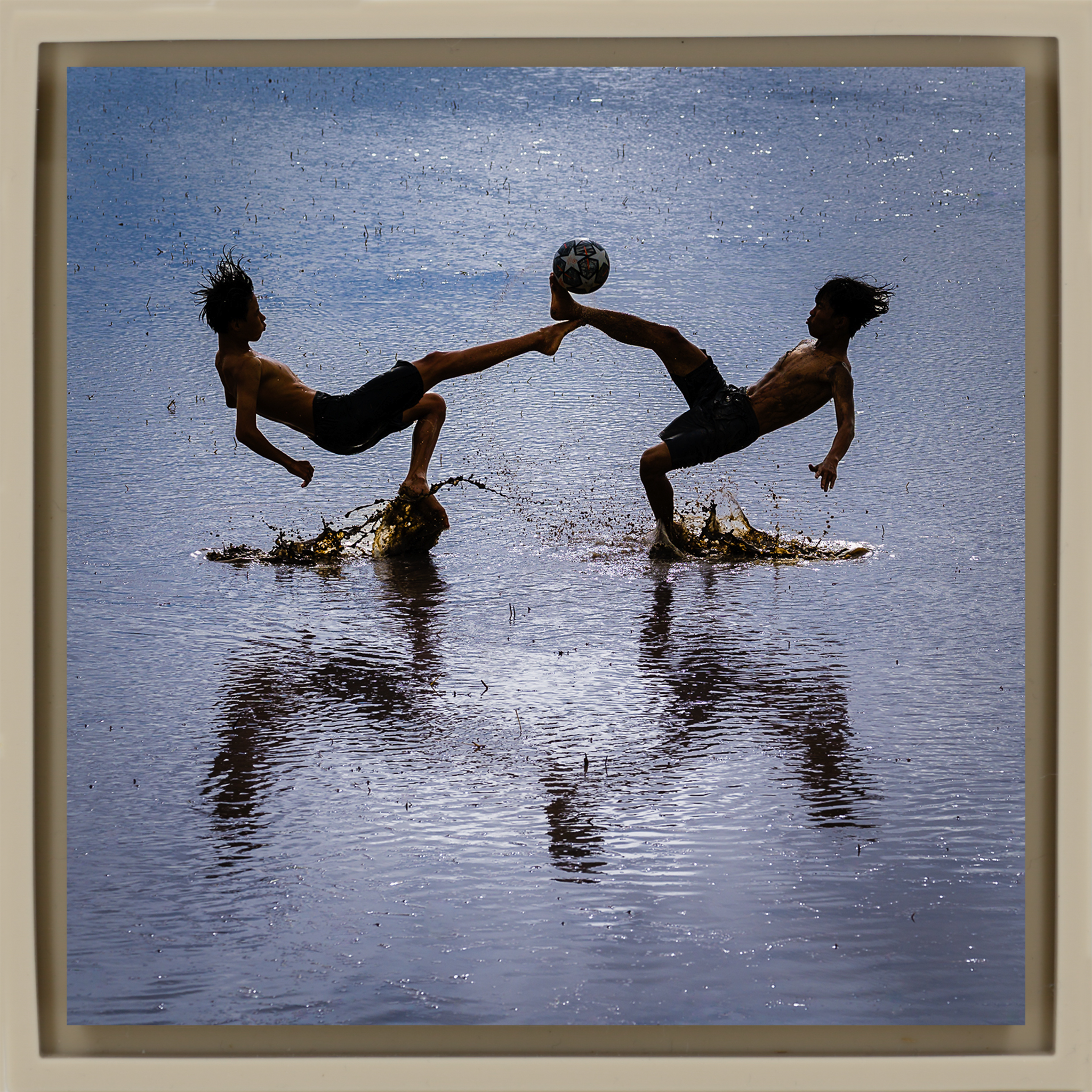 Überschwemmung - Sandumhüllung