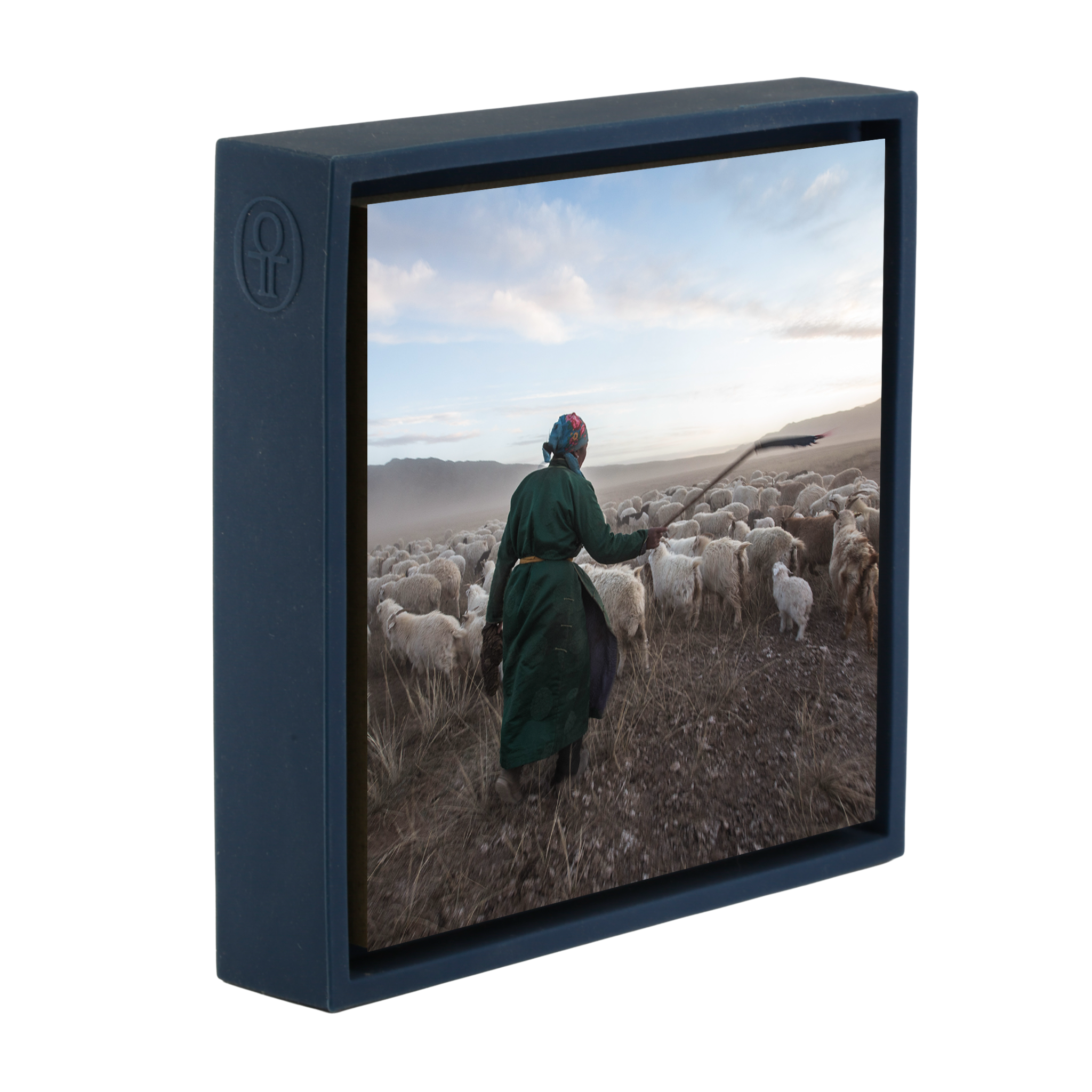 Shepherd with his Goats- Dark Blue Wrapp
