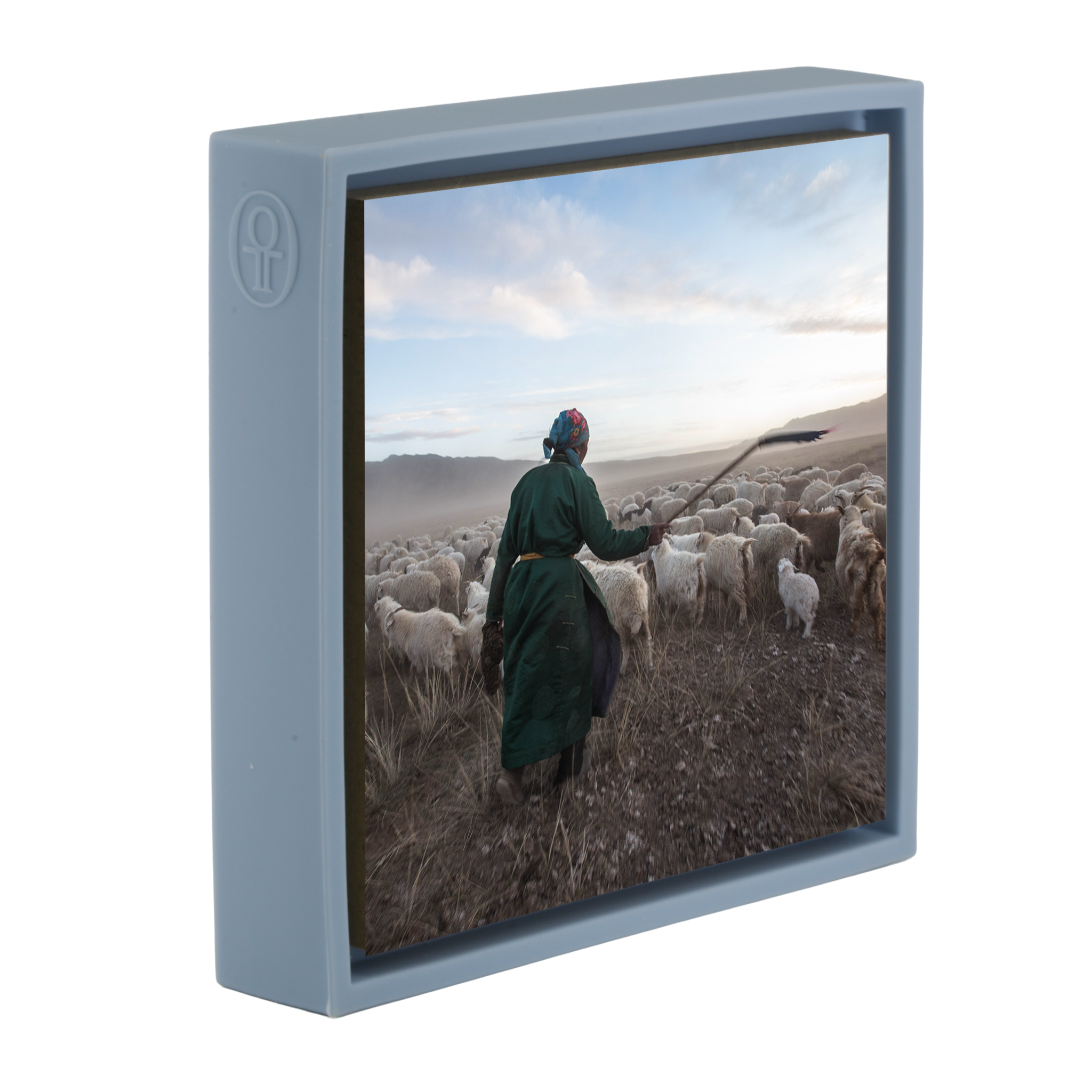 Shepherd with his Goats - Lichtblauwe Wrapp