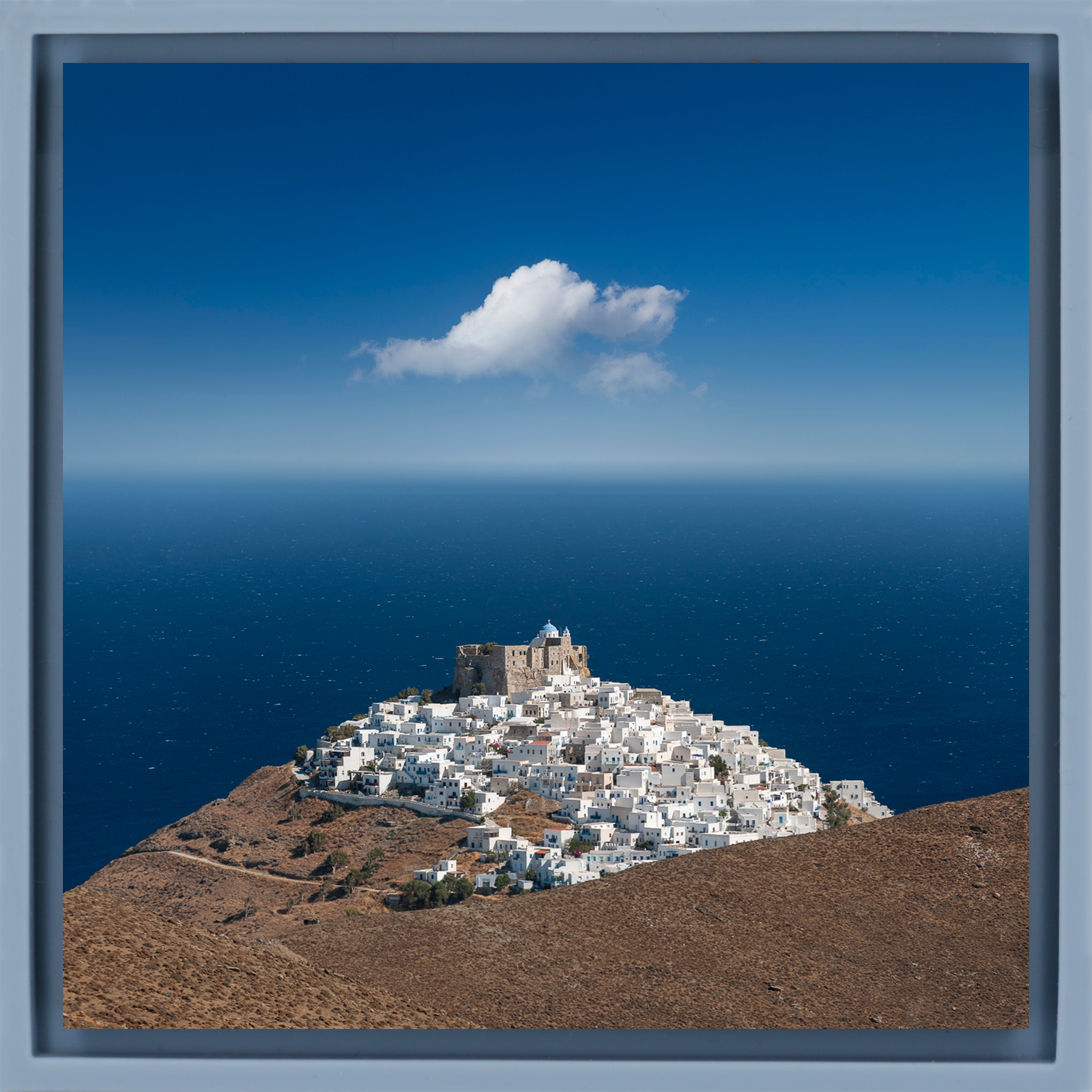 Cloudy in Astypalea - Lichtblauwe Wrapp