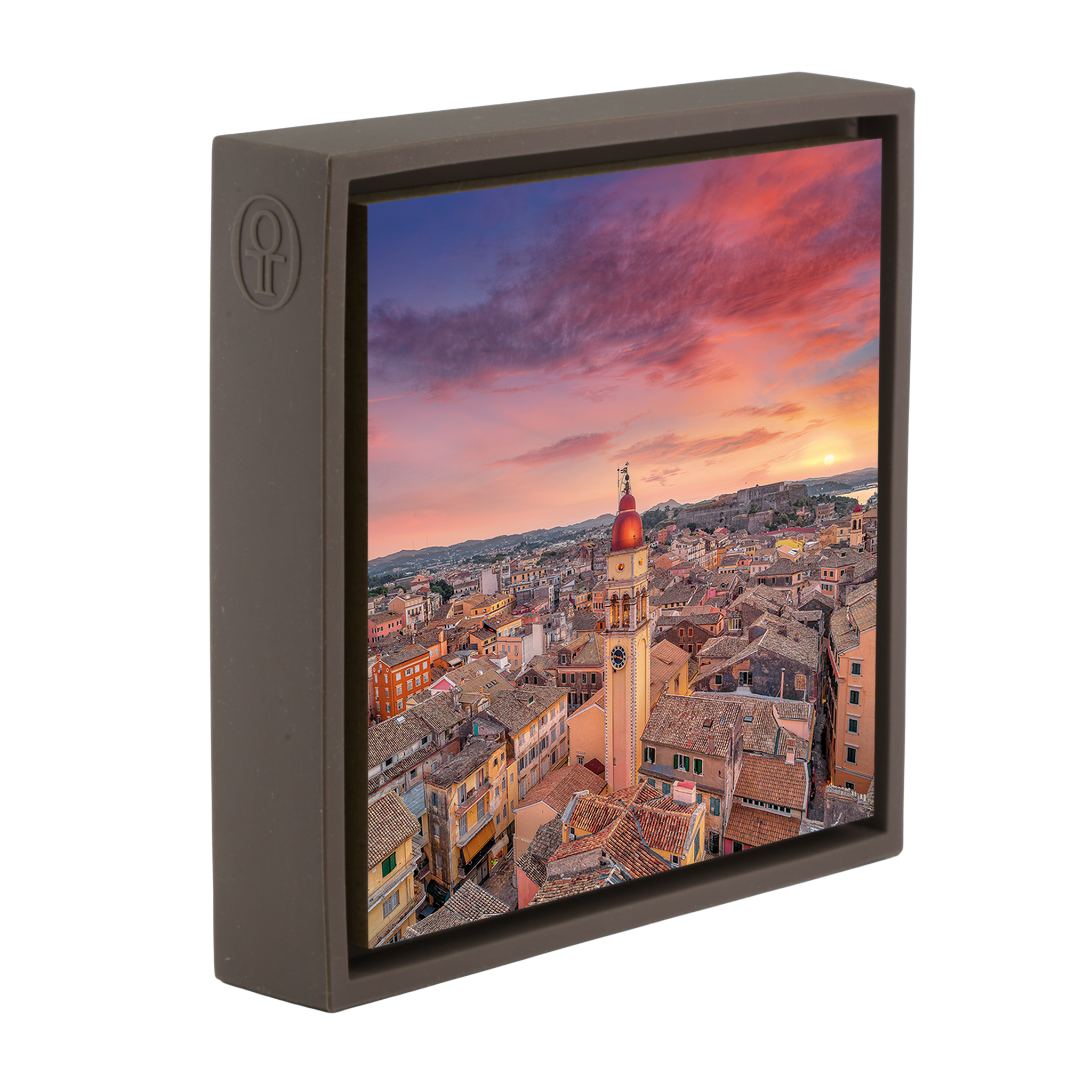 Saffron Sunset Over Corfu- Brown Wrapp
