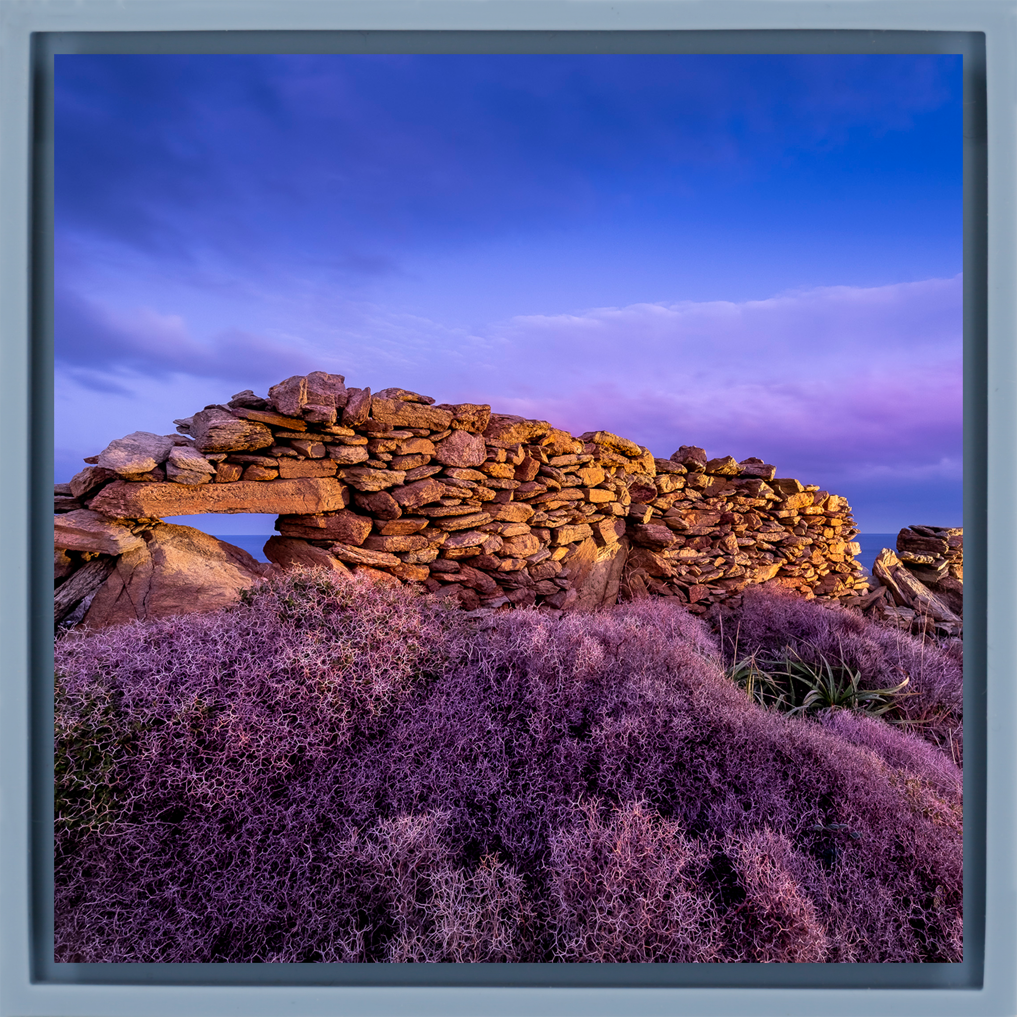 Violet Valleys- Light Blue Wrapp