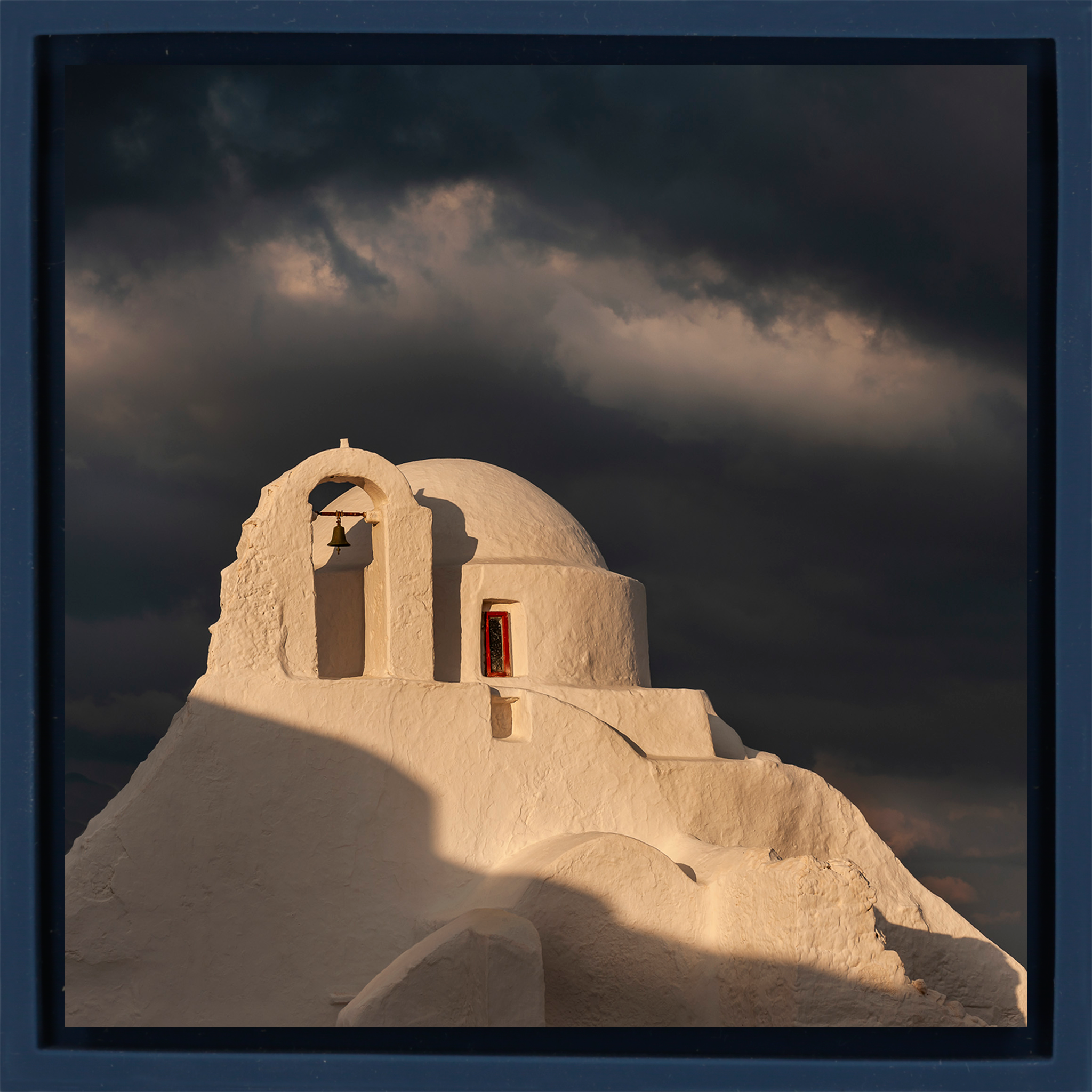 Storm over Paraportiani- Dark Blue Wrapp