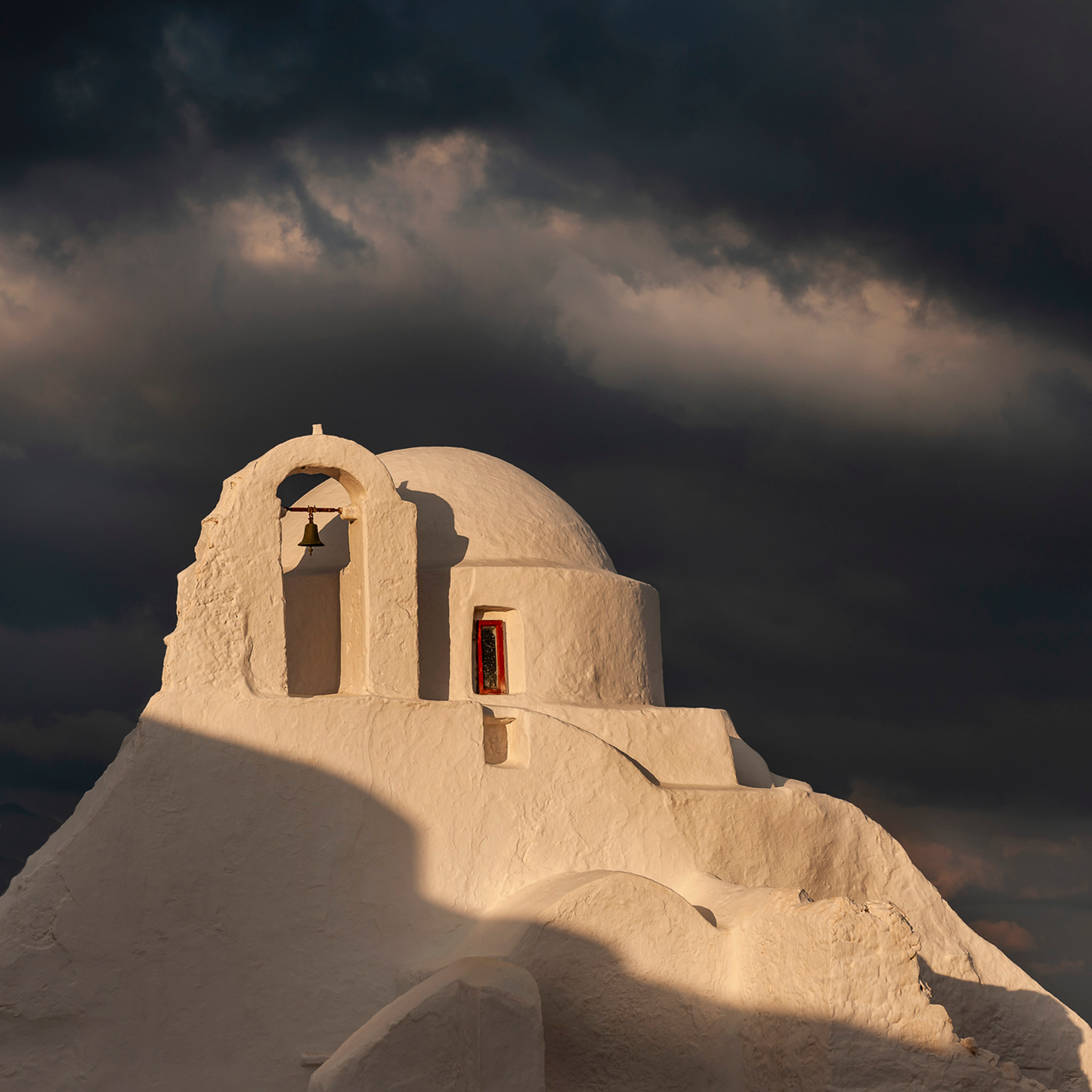 Storm over Paraportiani- Collection: Greece