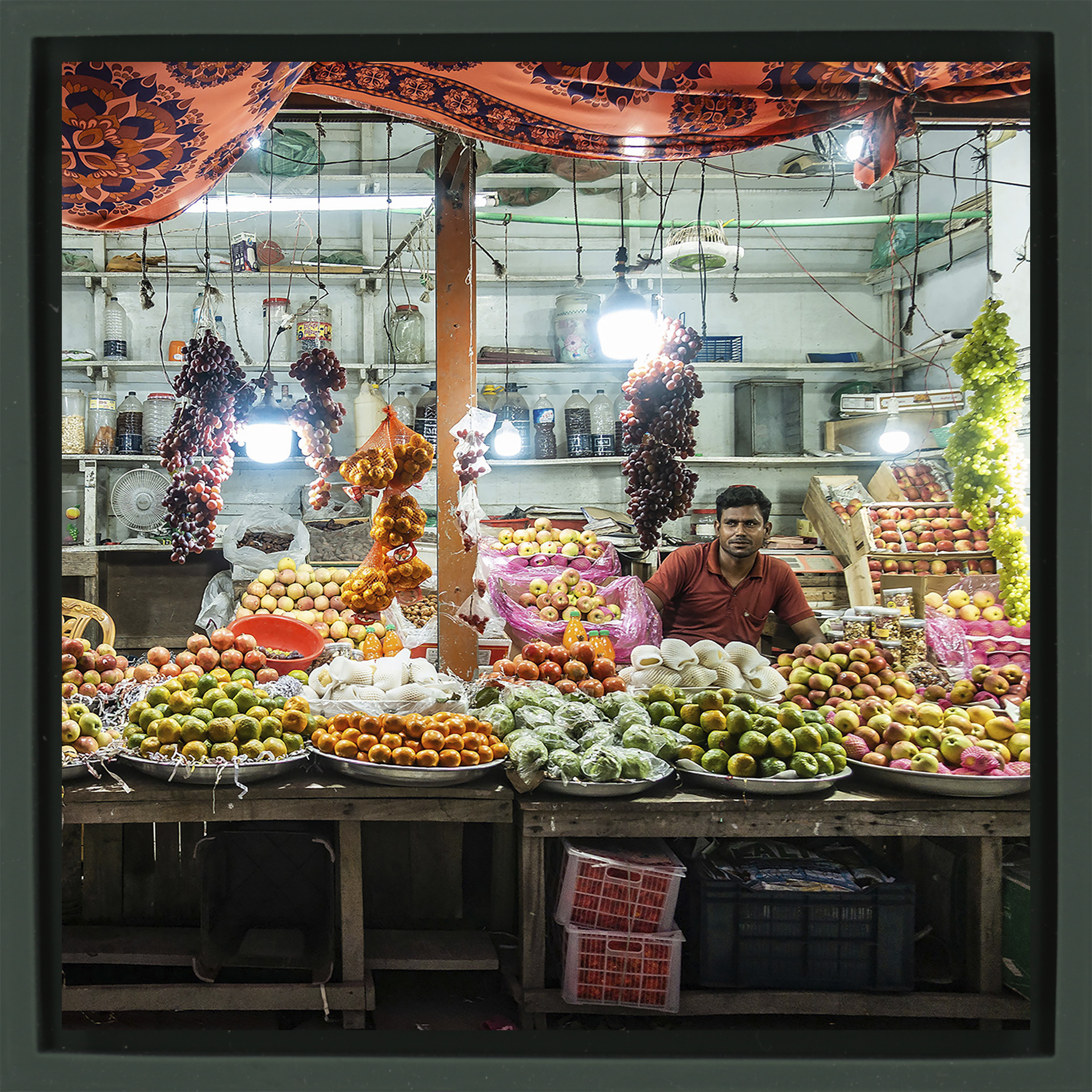 Colours of the Market- Dark Green Wrapp