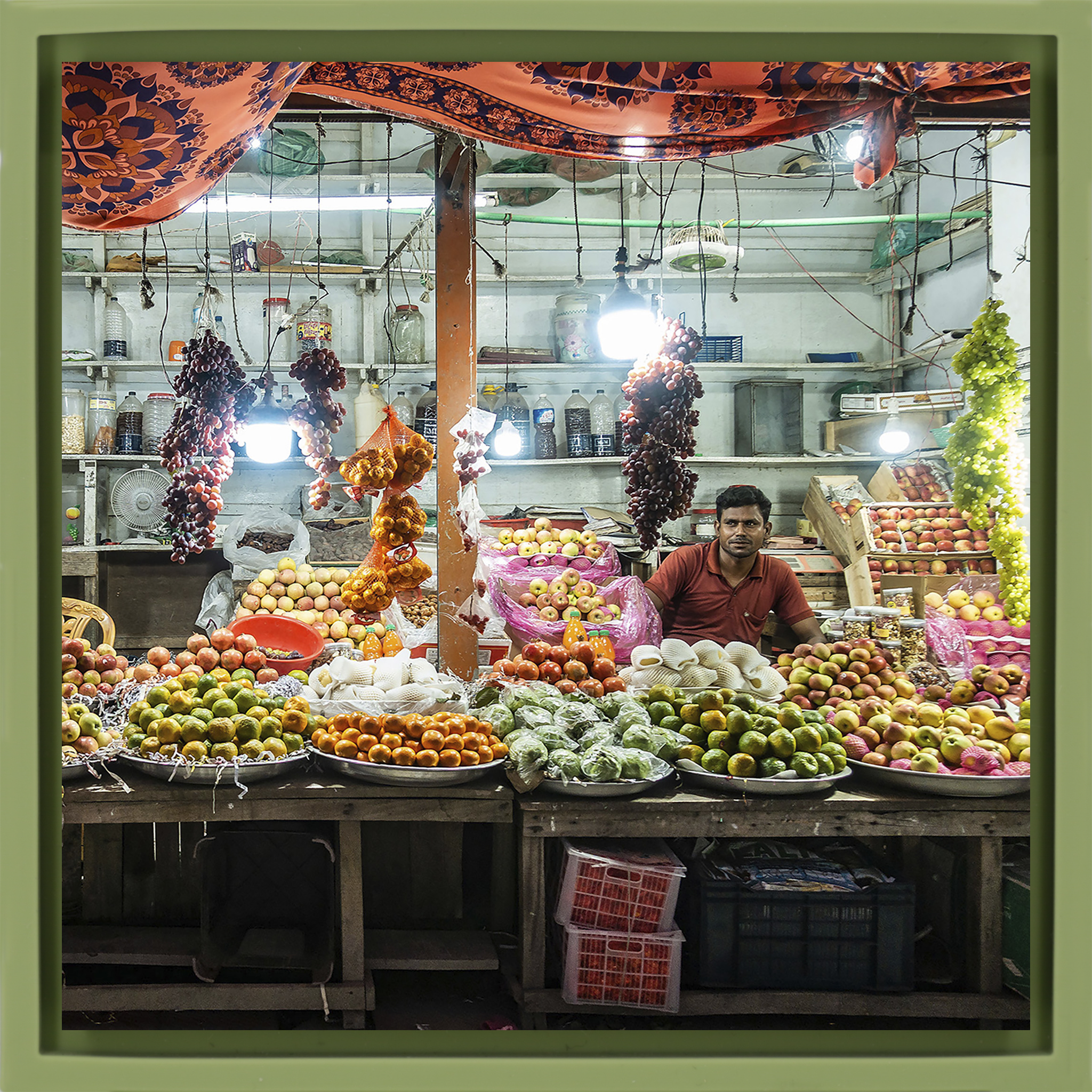 Colours of the Market- Light Green Wrapp
