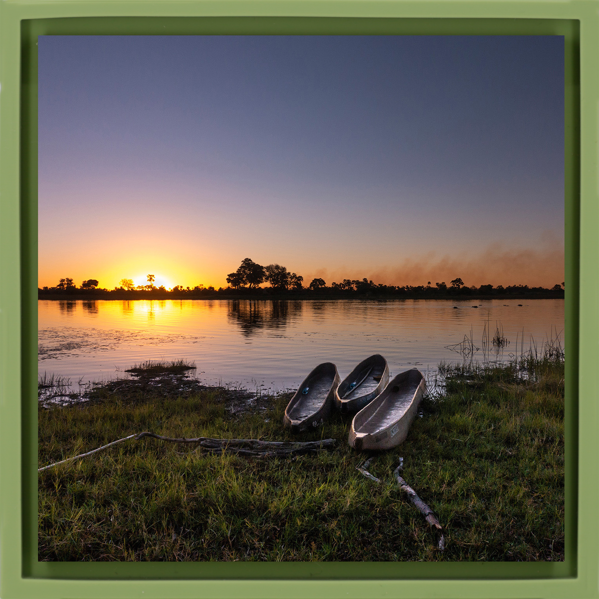 Three Canoes - Lichtgroene Wrapp