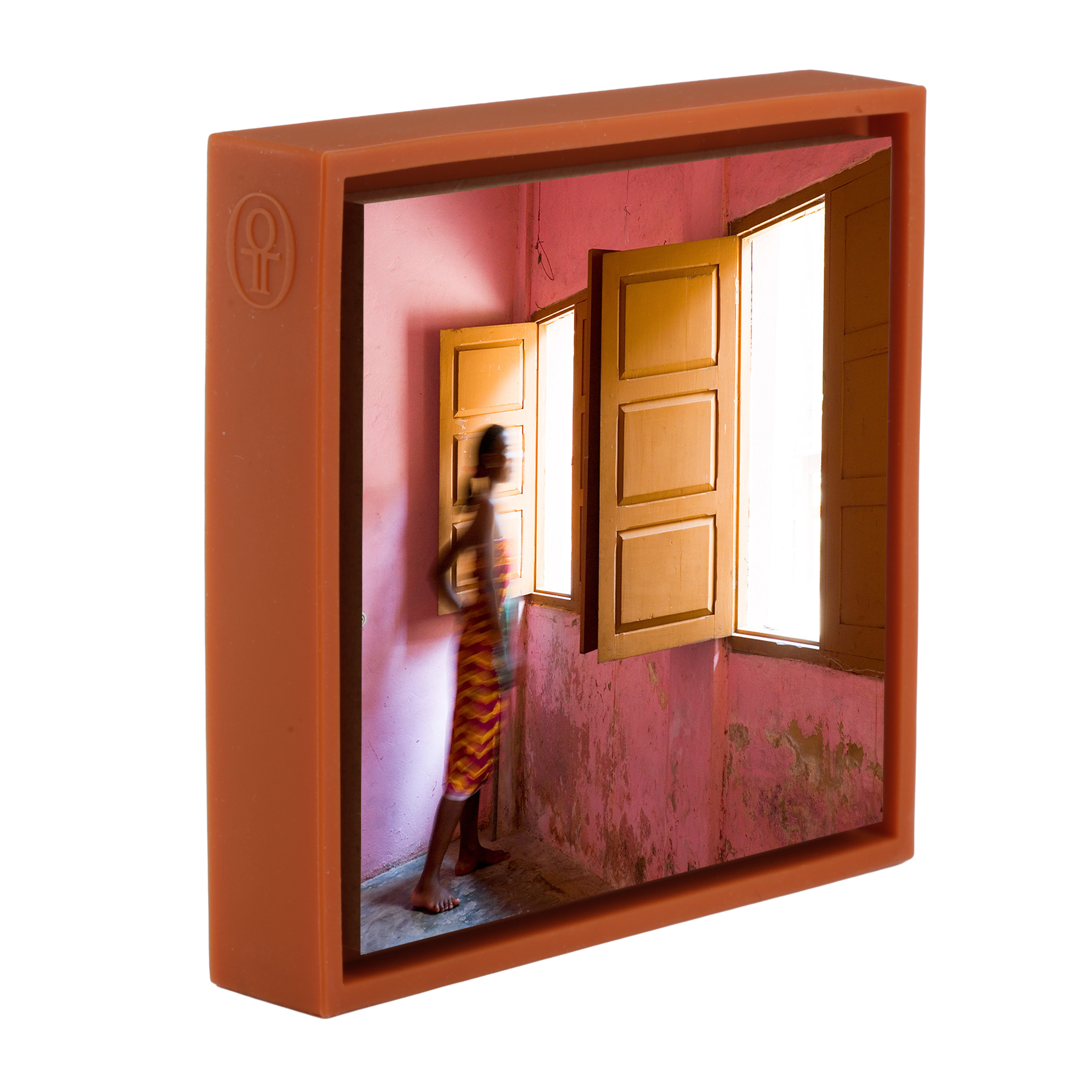 Woman Window - Orange Wrapp