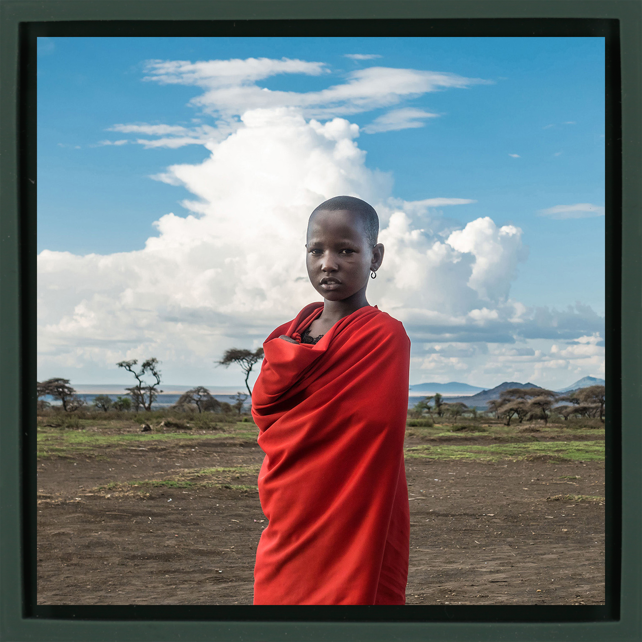 Kid in Red - Dark Green Wrapp