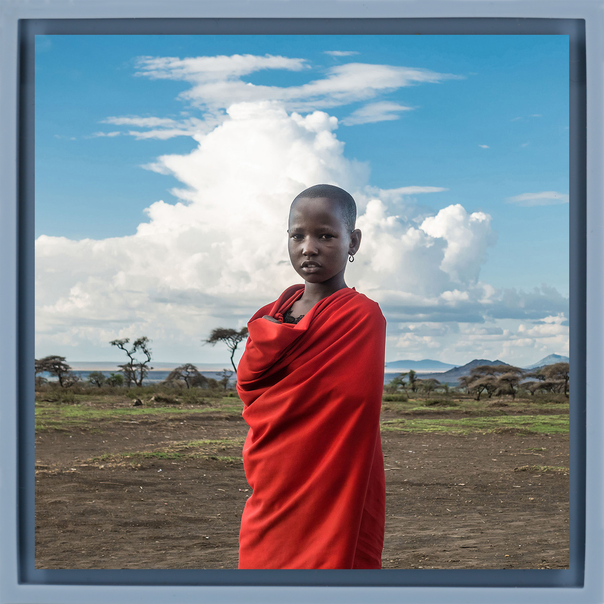 Kid in Red - Light Blue Wrapp