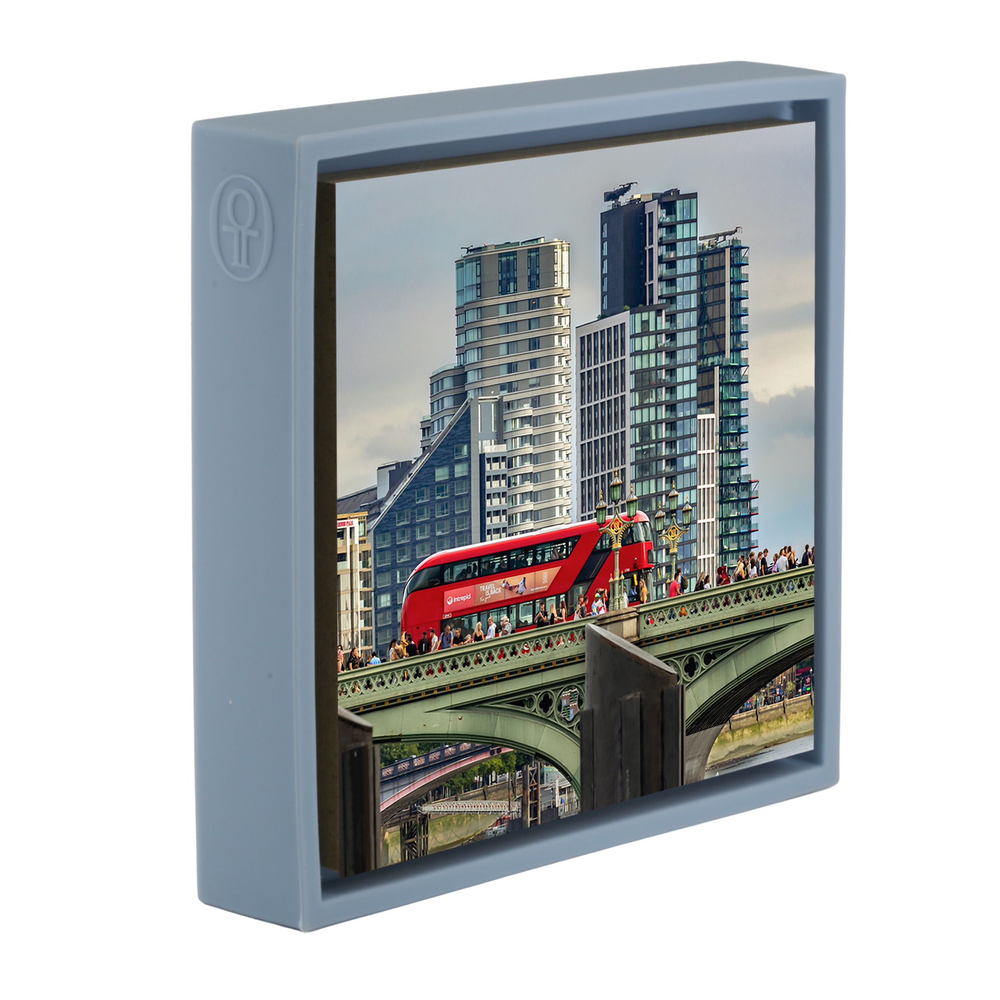 La ville - Enveloppe bleu clair