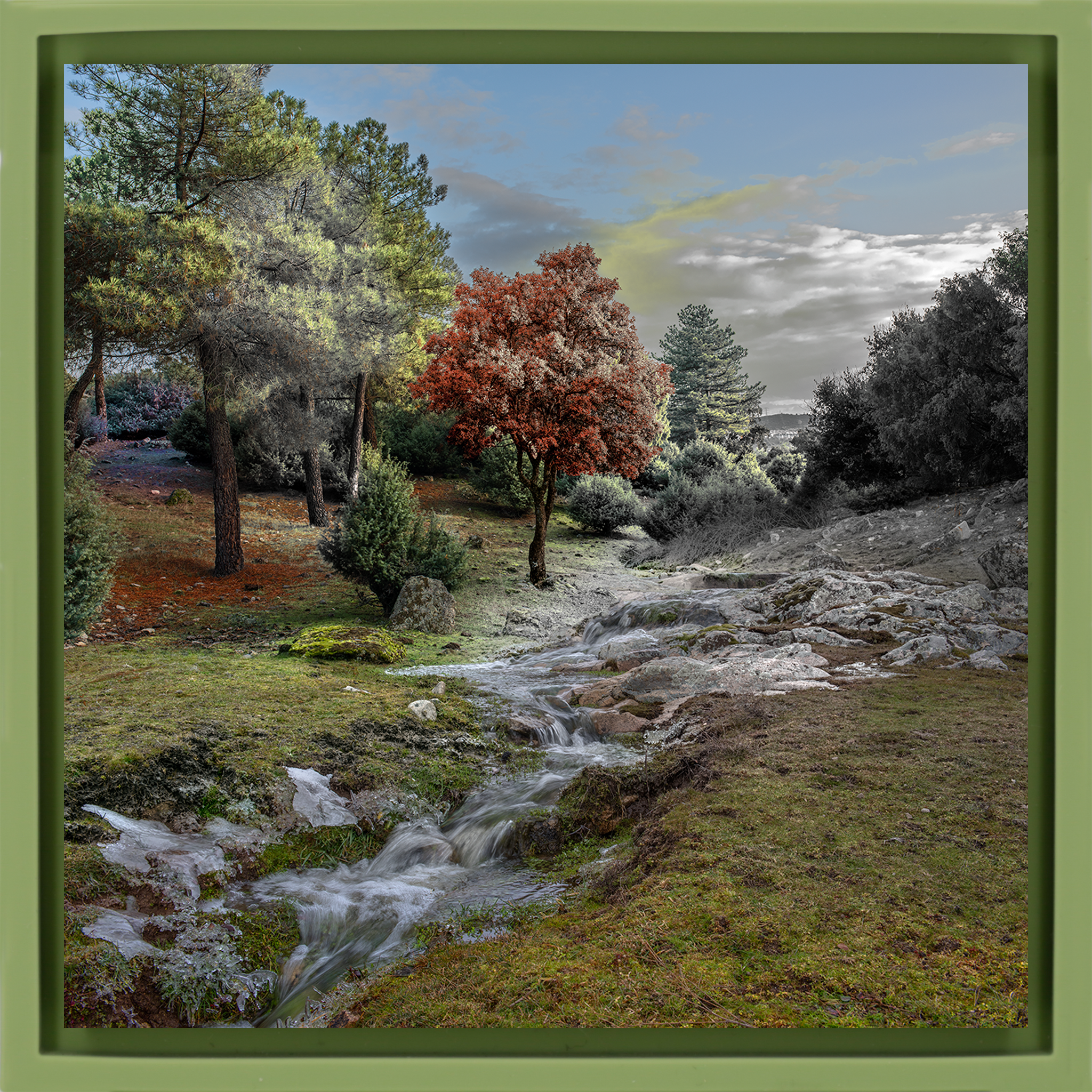 El Color de un Rio- Light Green Wrapp