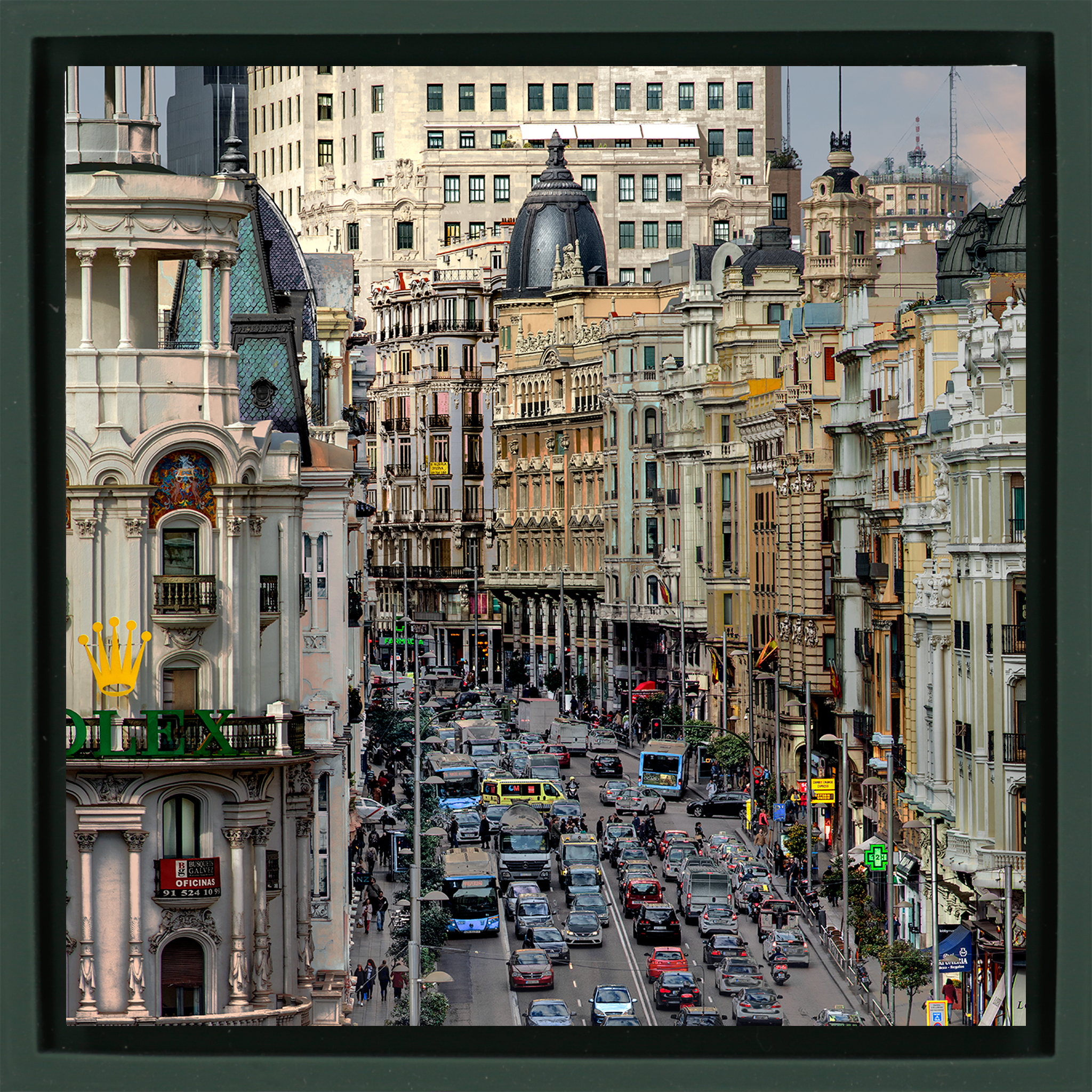 Detalle de Gran Via- Dark Green Wrapp