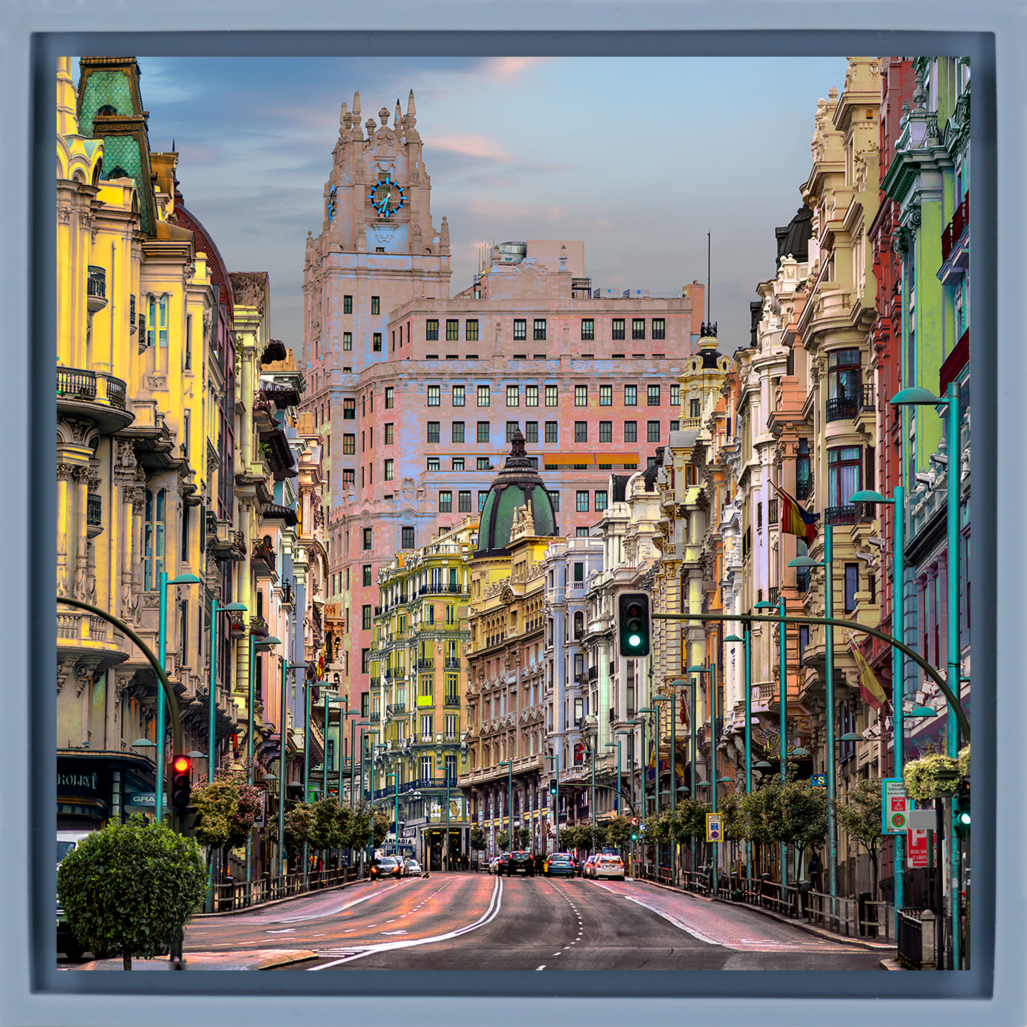 Gran Via Amarillo- Light Blue Wrapp