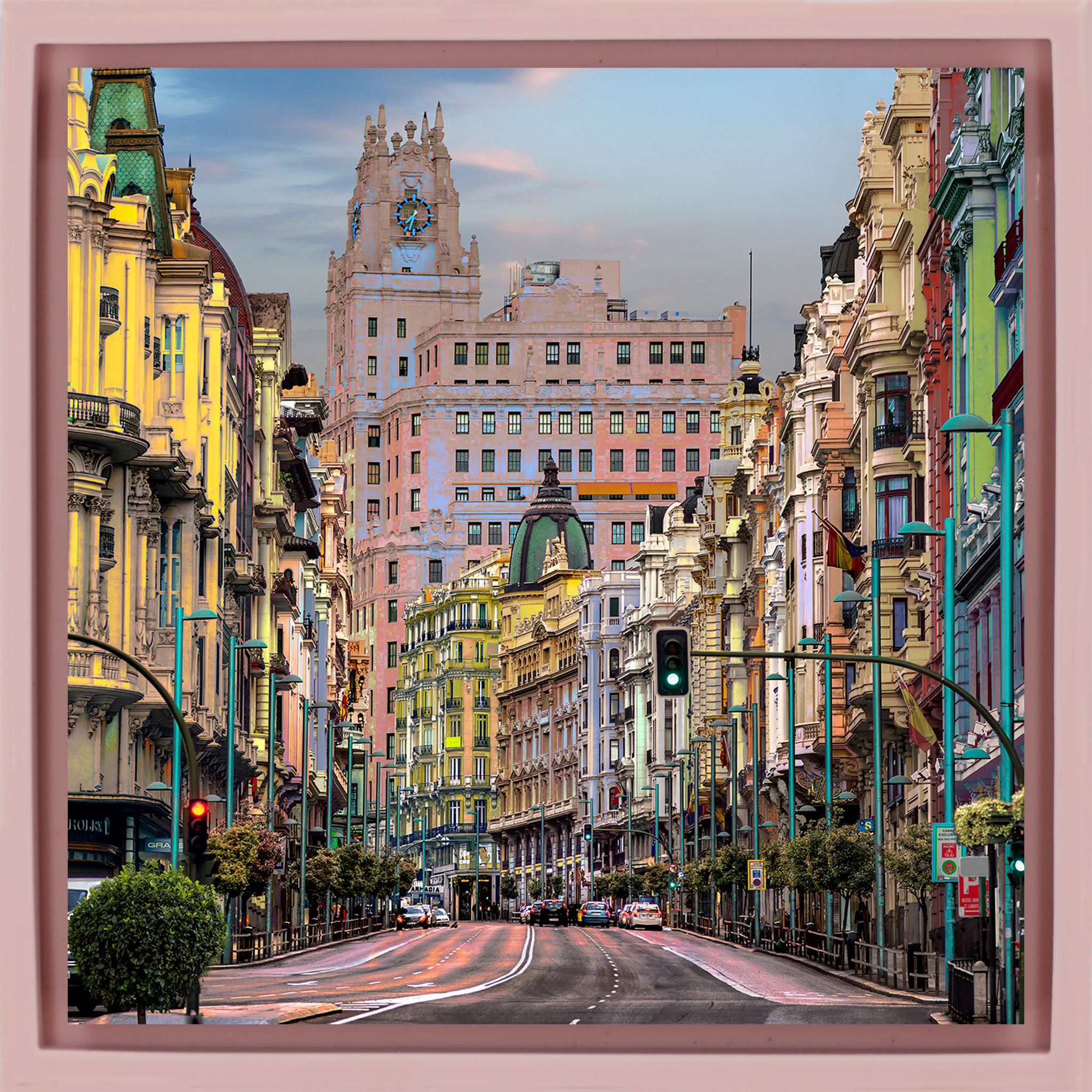 Gran Via Amarillo- Pink Wrapp