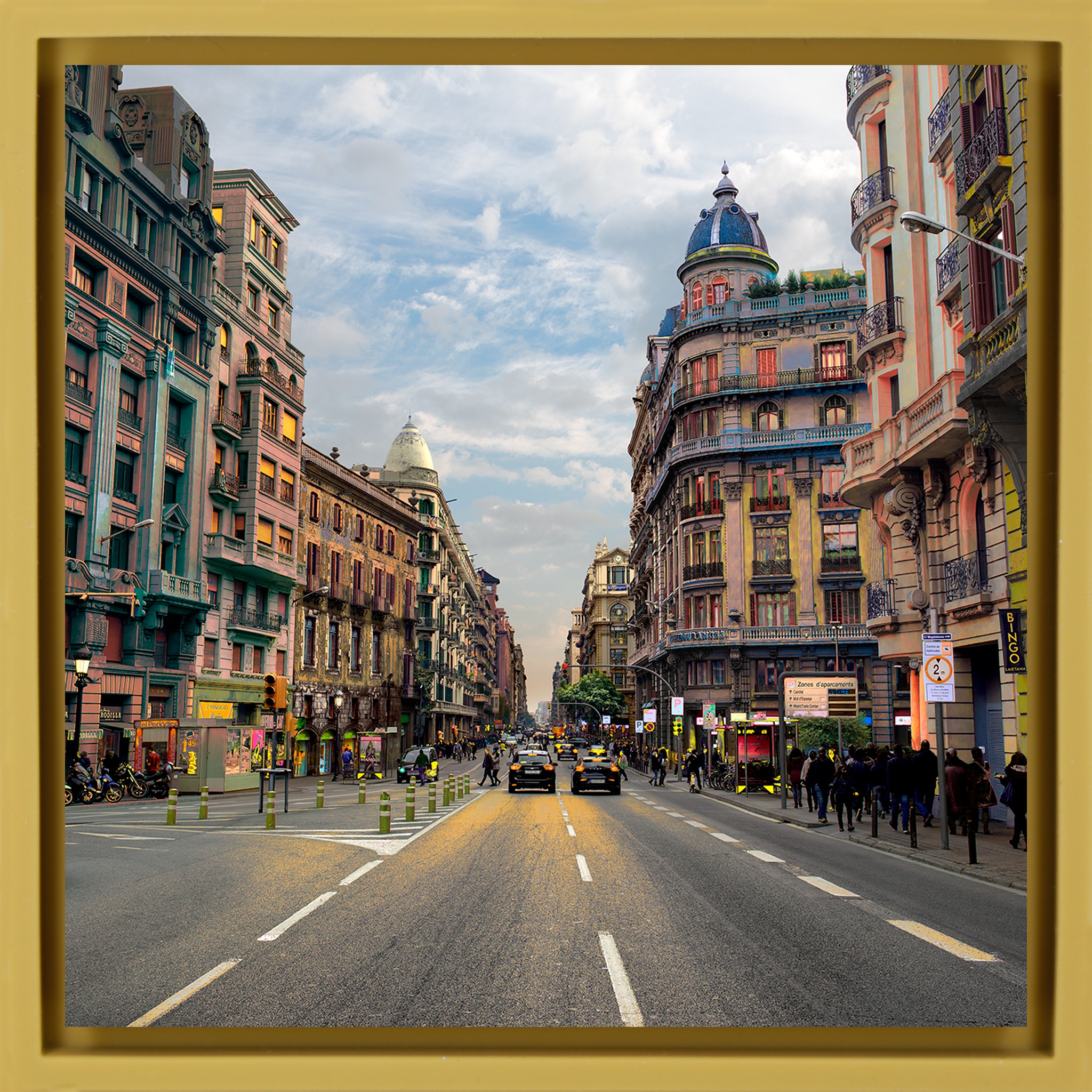 Via Laietana- Ochre Wrapp