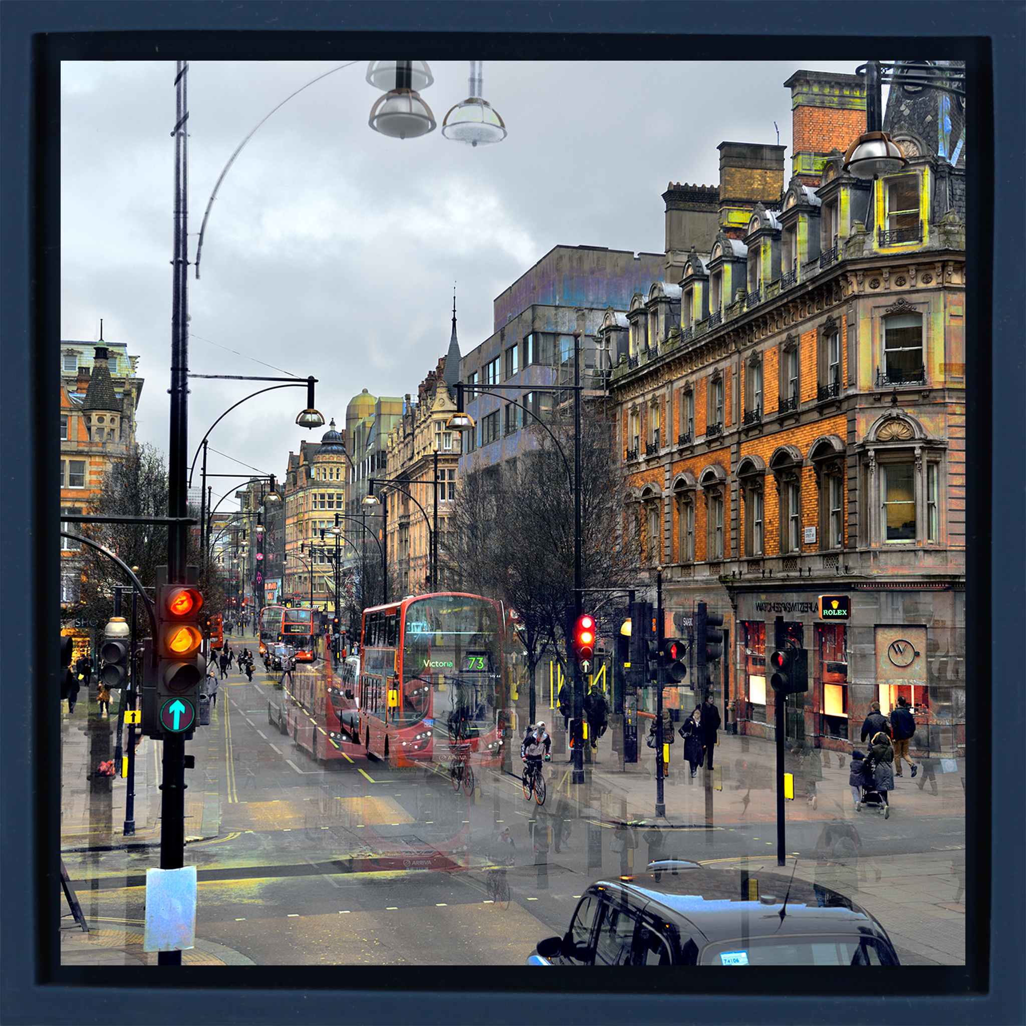 Mysterious London - Donkerblauwe Wrapp
