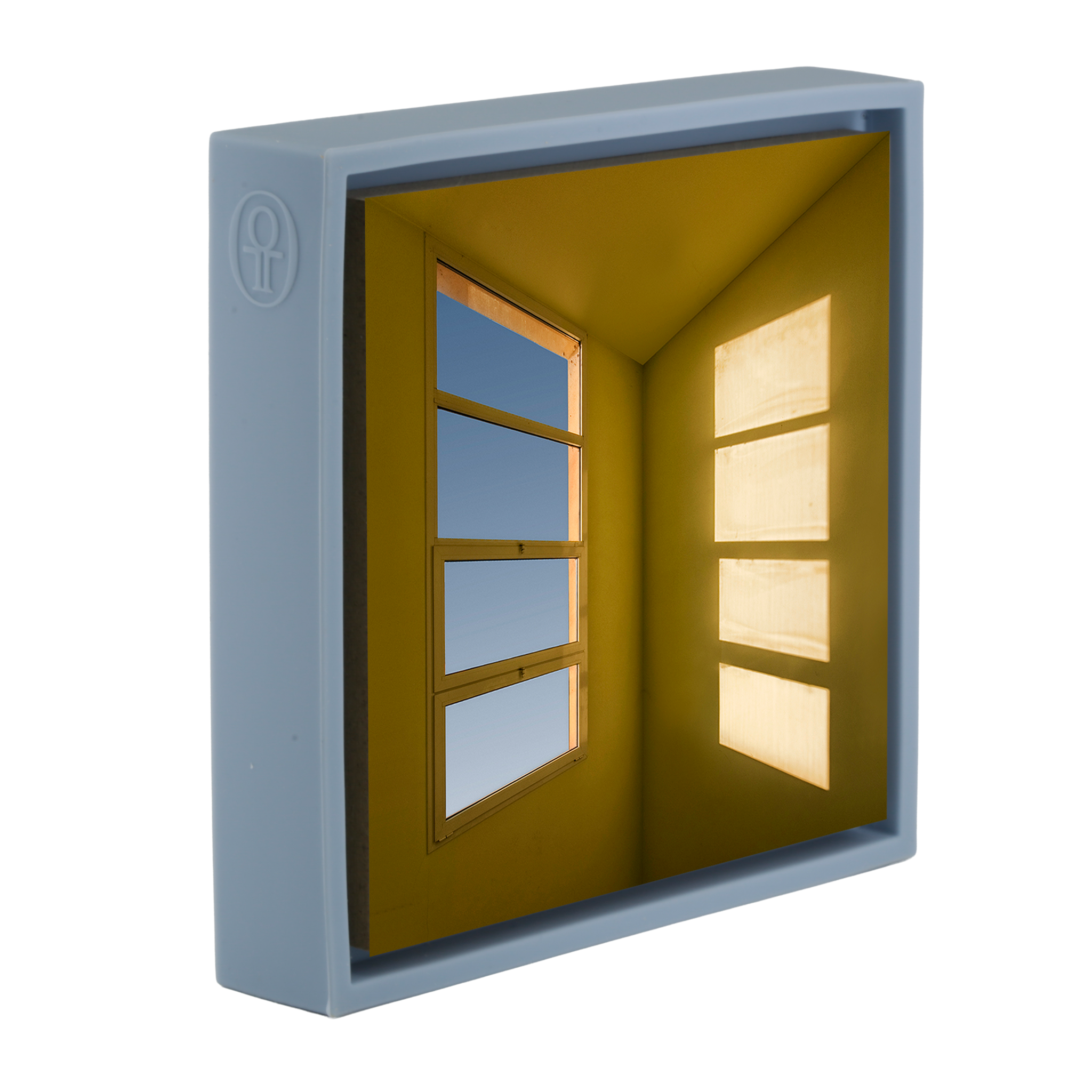 Yellow Corner- Light Blue Wrapp