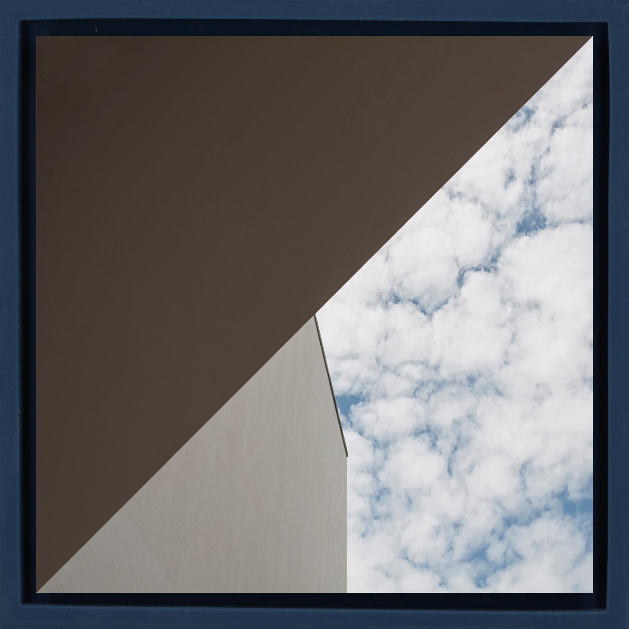 Lines and Clouds- Dark Blue Wrapp