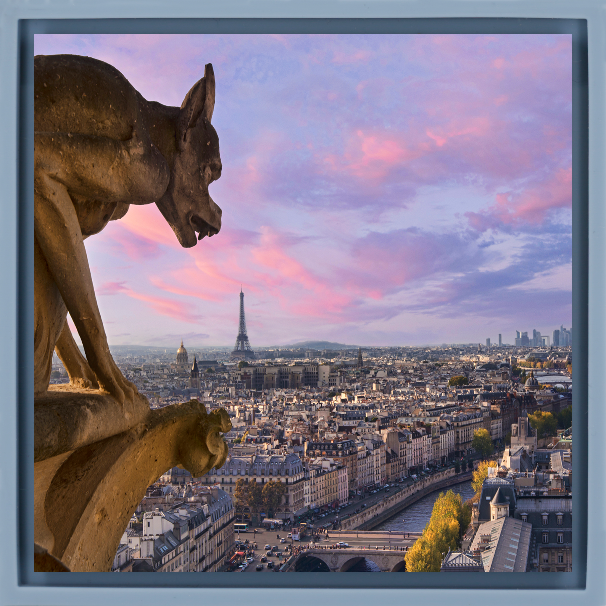 View from Notre Dame - Lichtblauwe Wrapp