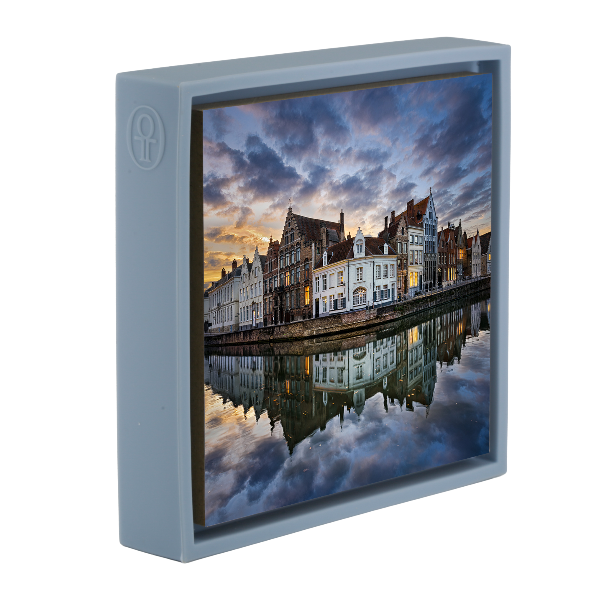 Sonnenuntergang in Brügge – Hellblaue Verpackung