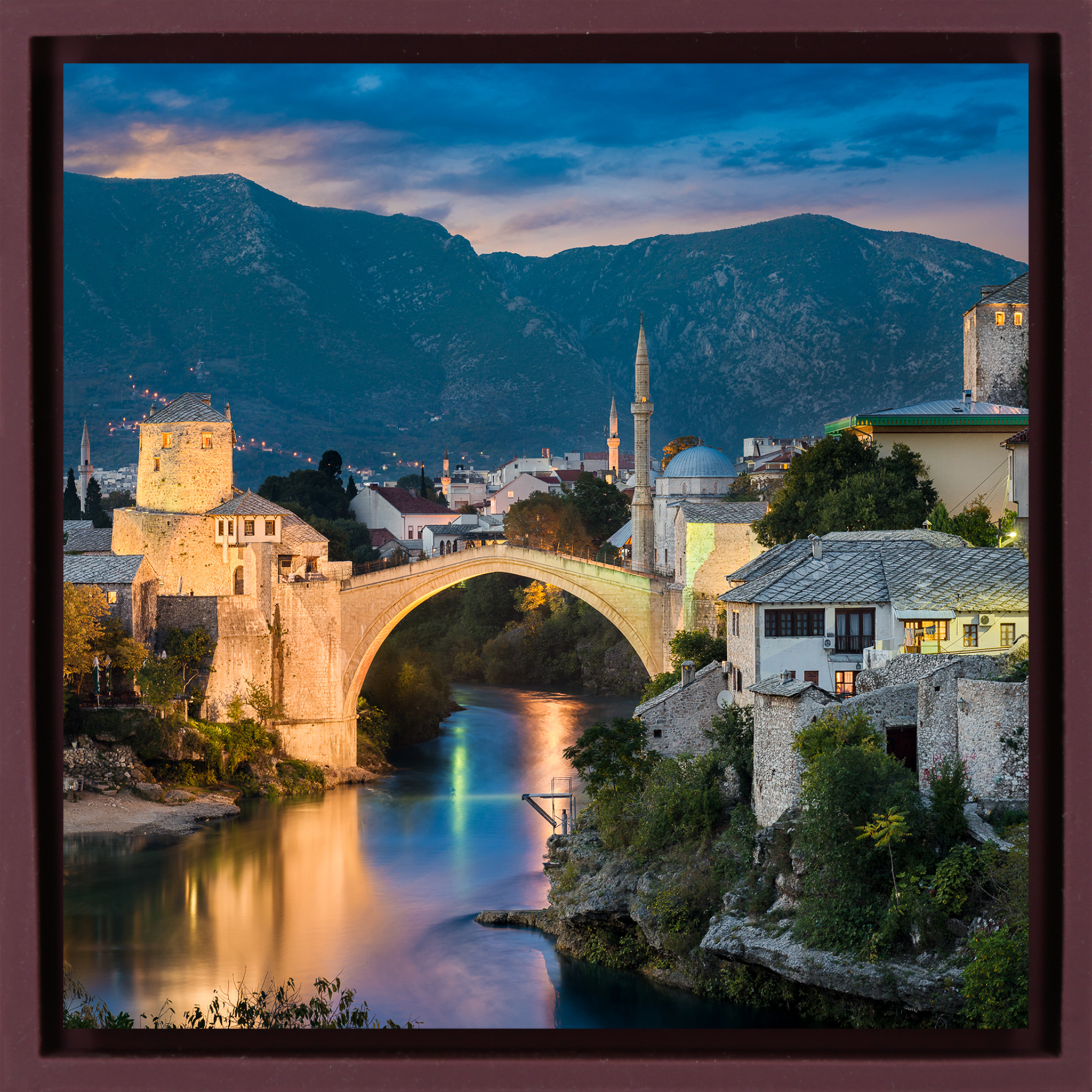 Mostar Bridge- Purple Wrapp