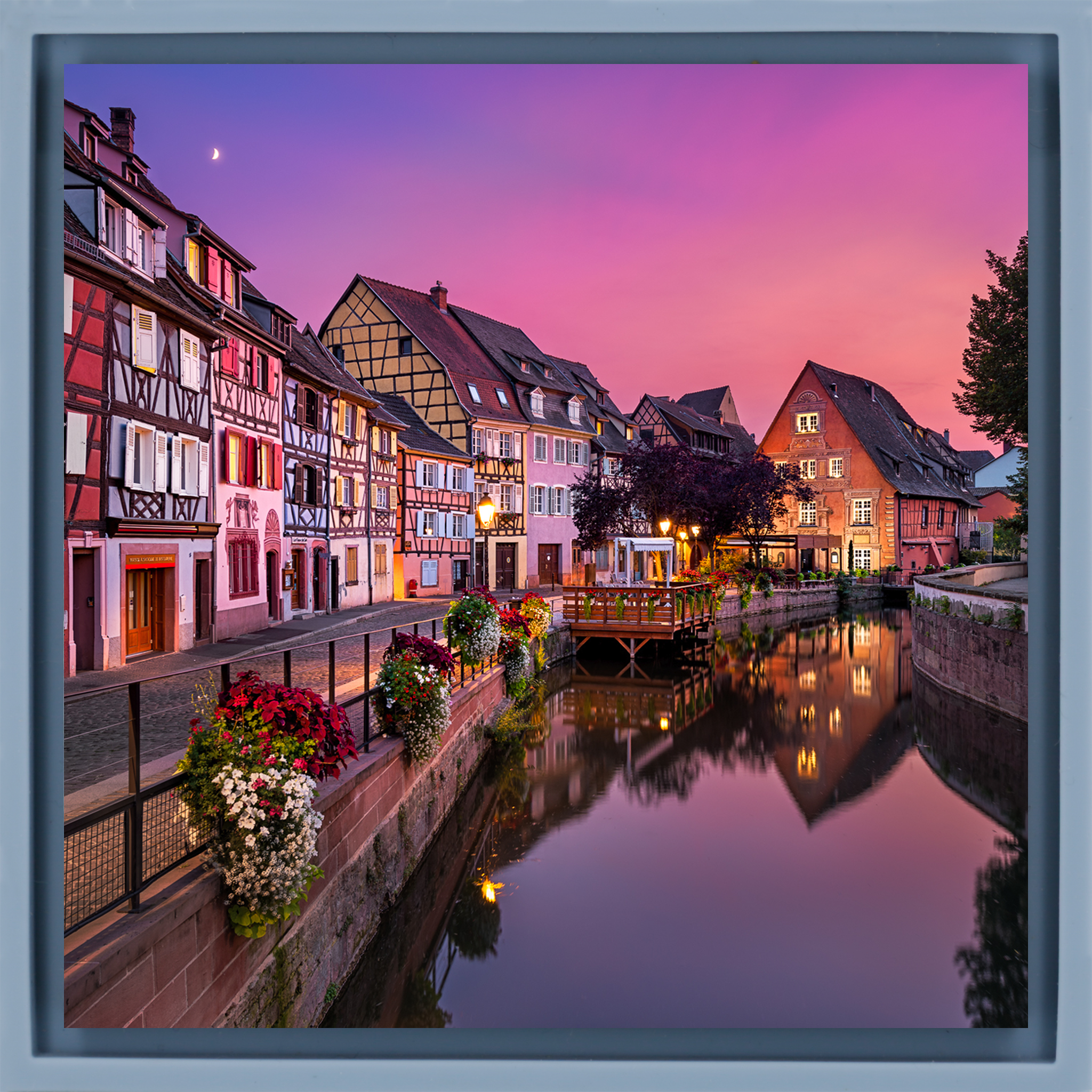 Vieille ville de Colmar - Emballage bleu clair