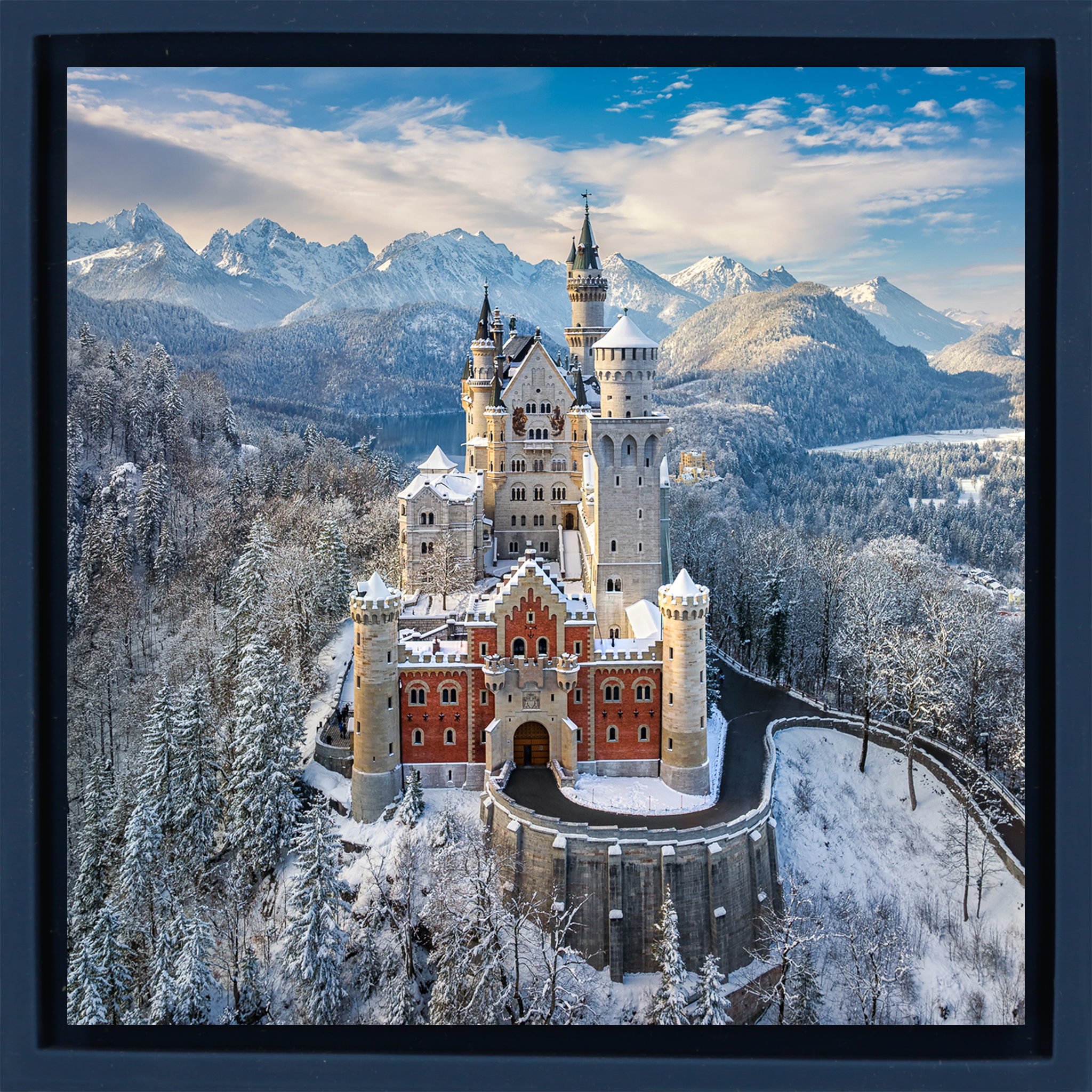 Schloss Neuschwanstein – Dunkelblaue Verpackung