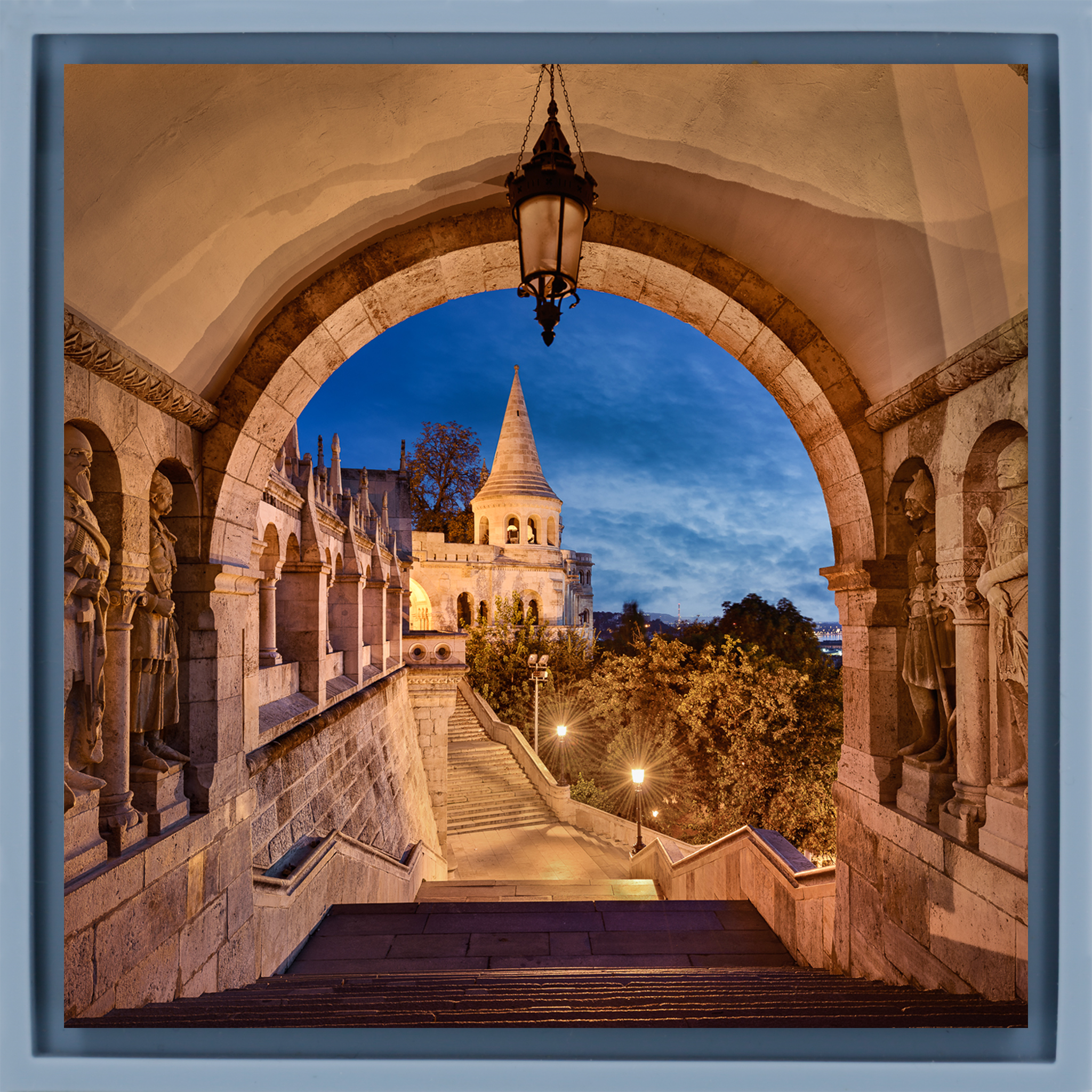 The Fishermans Bastion - Lichtblauwe Wrapp