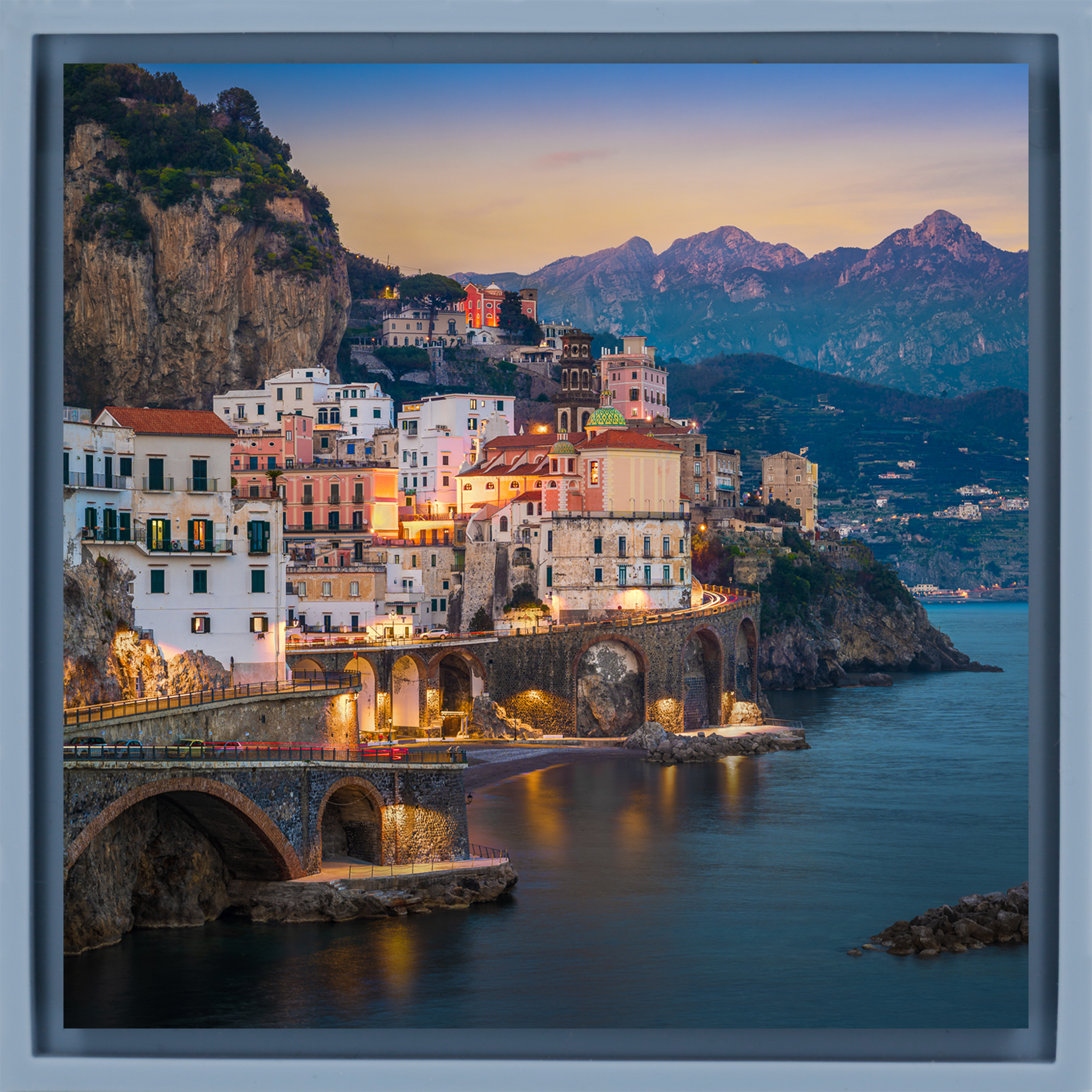 Night in Atrani - Lichtblauwe Wrapp