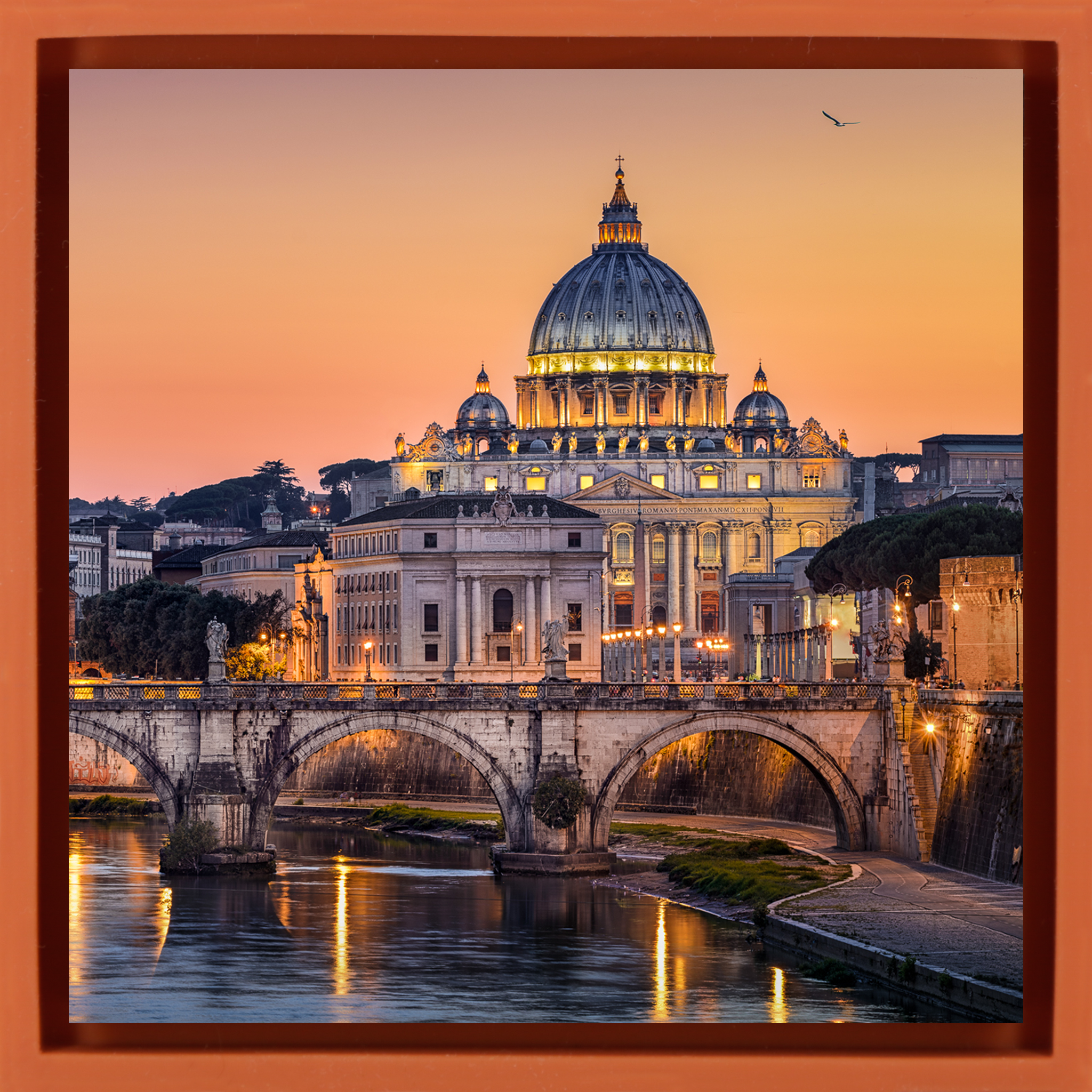 St Peter Basilica- Orange Wrapp