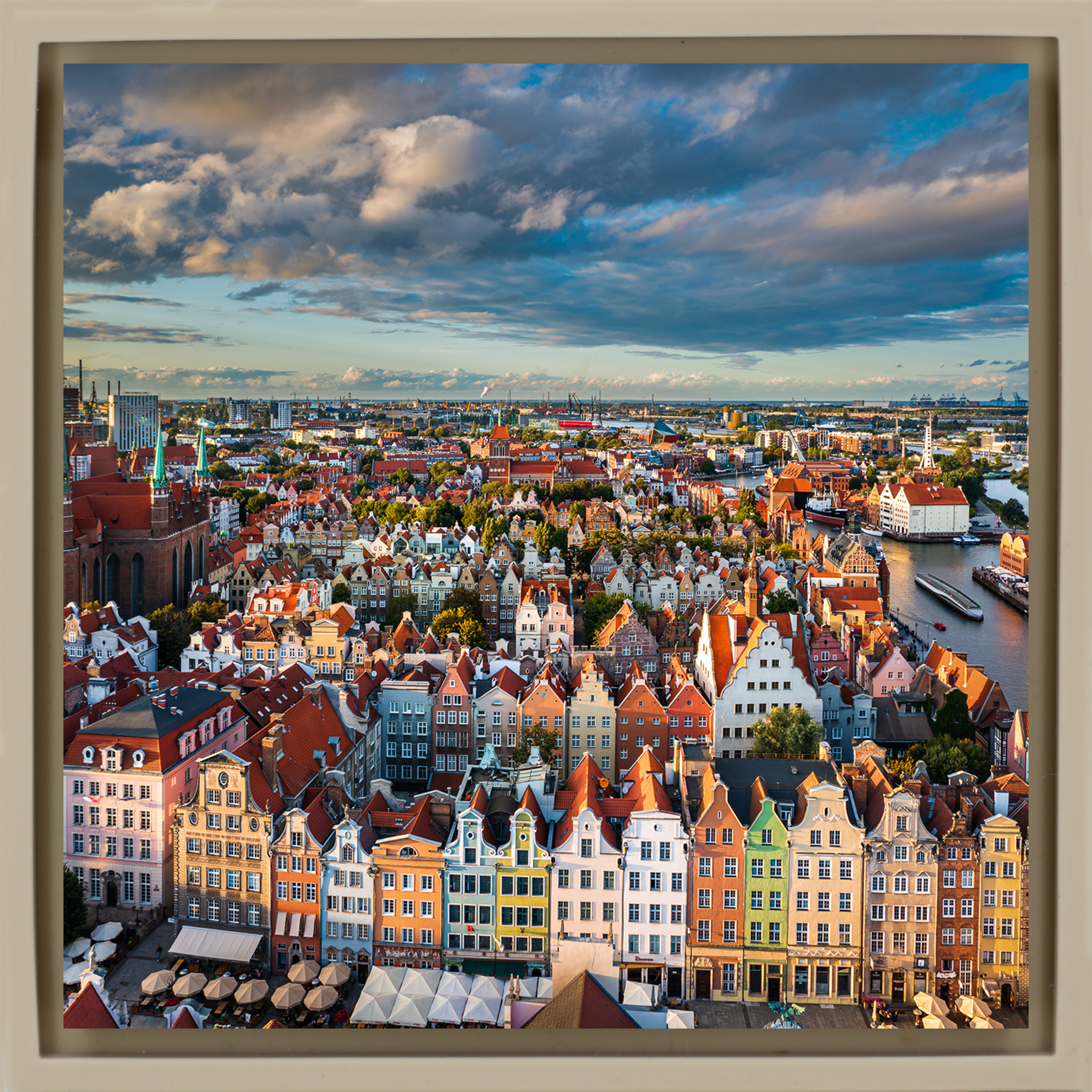 Colorful Gdansk - Zandkleurige Wrapp