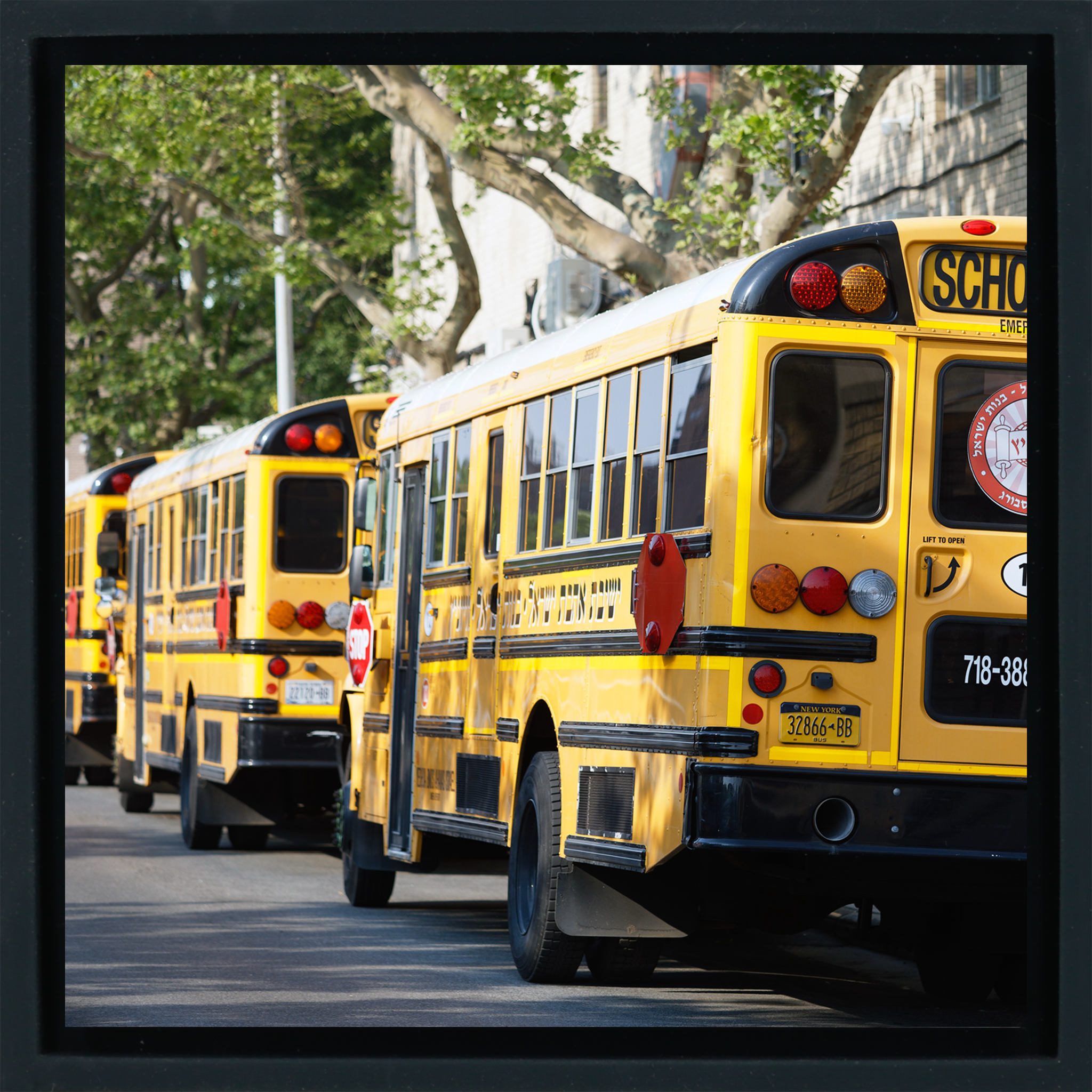 Bus scolaires hassidiques - Couverture noire