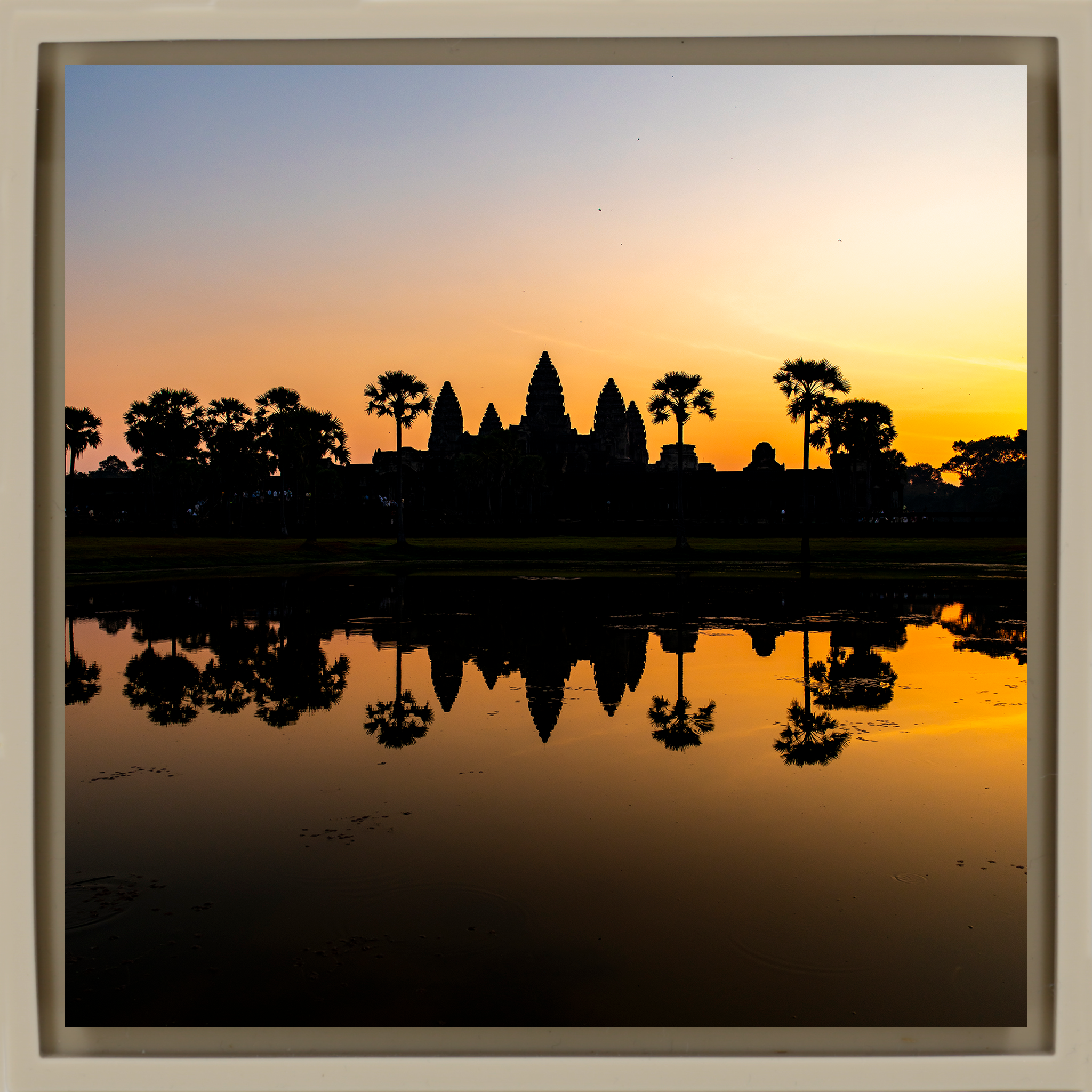 Angkor Wat Silhouette at Sunrise- Sand Wrapp